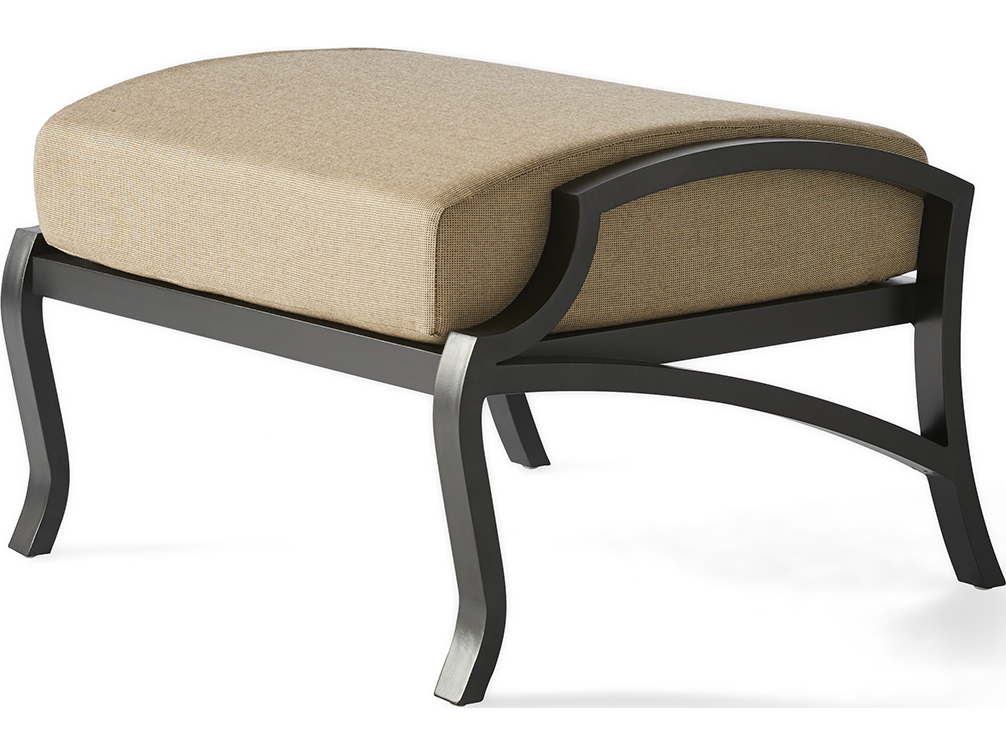 Mallin Volare Cushion Cast Aluminum Patio Ottoman MALVO888
