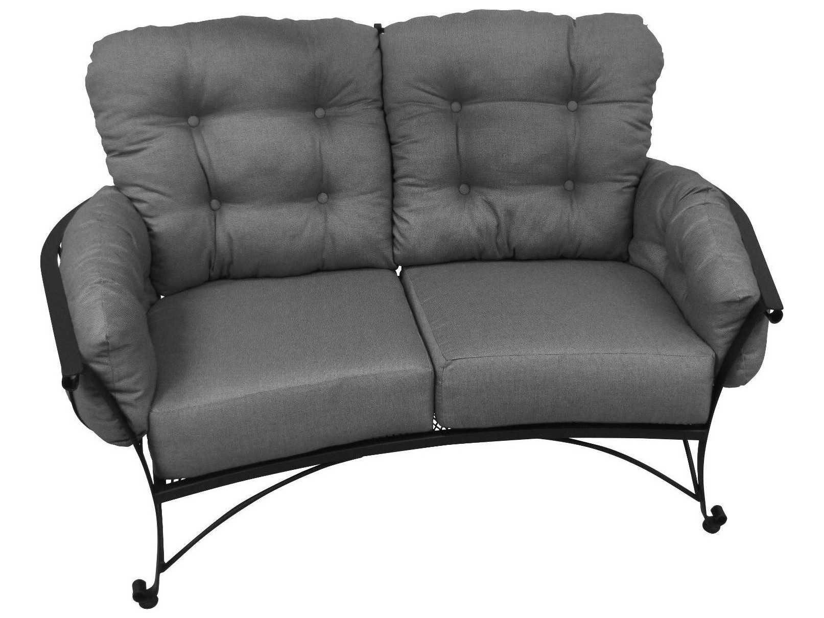 Meadowcraft Vinings Deep Seating Wrought Iron Patio Loveseat MD285210001