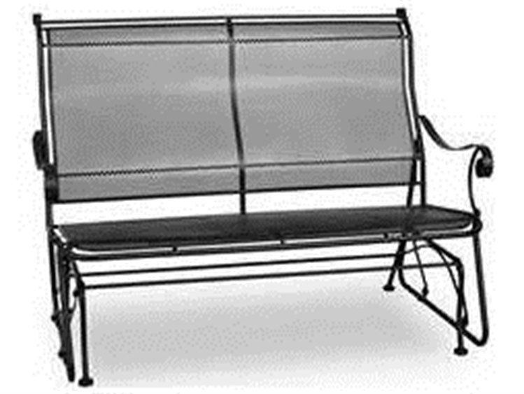 Meadowcraft Alexandria Wrought Iron Oversized Glider Loveseat 302402001