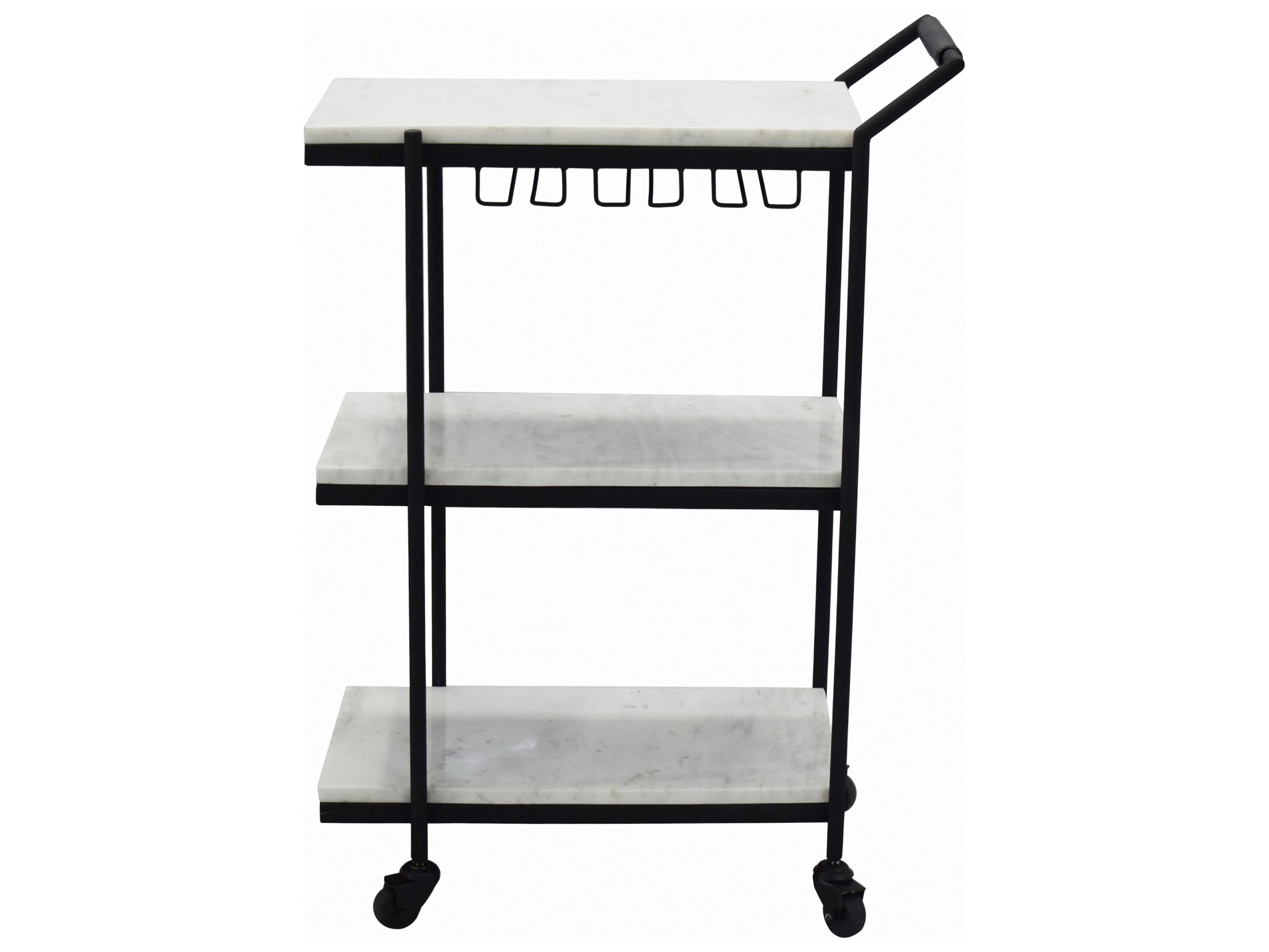Moe's Home Collection Textured Black Bar Cart MEFI109202
