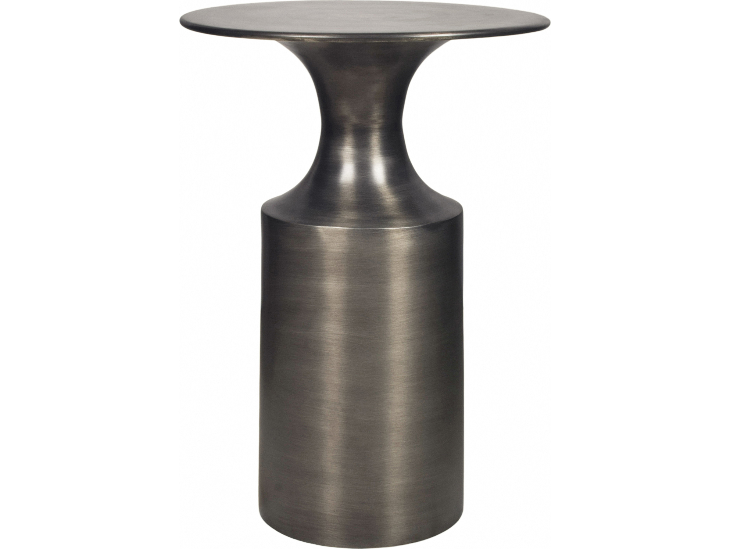 Moe's Home Rassa Round Metal Zinc End Table MEFI110554