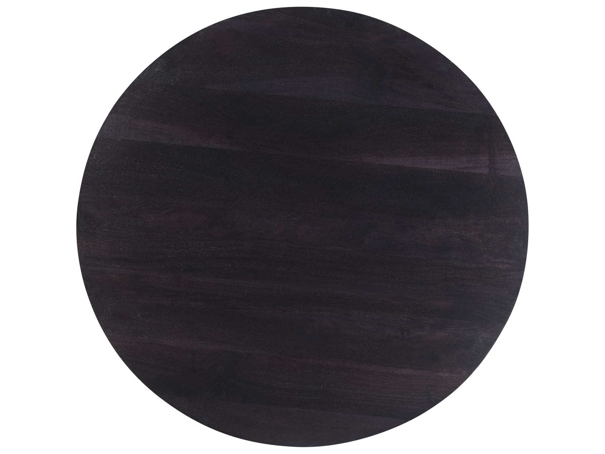 Moe's Home Bradbury 35" Round Wood Black Coffee Table MEJD103502