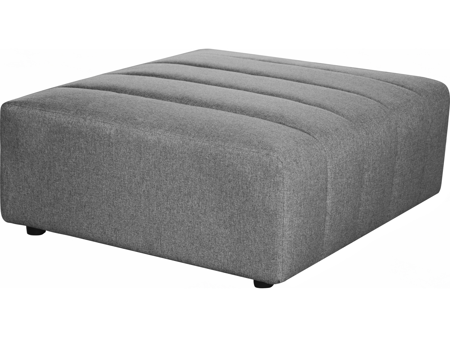 Moe's Home Collection Grey Ottoman MEMT102615