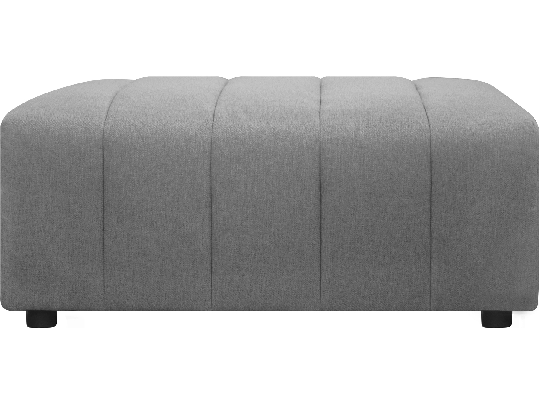 Moe's Home Collection Grey Ottoman MEMT102615