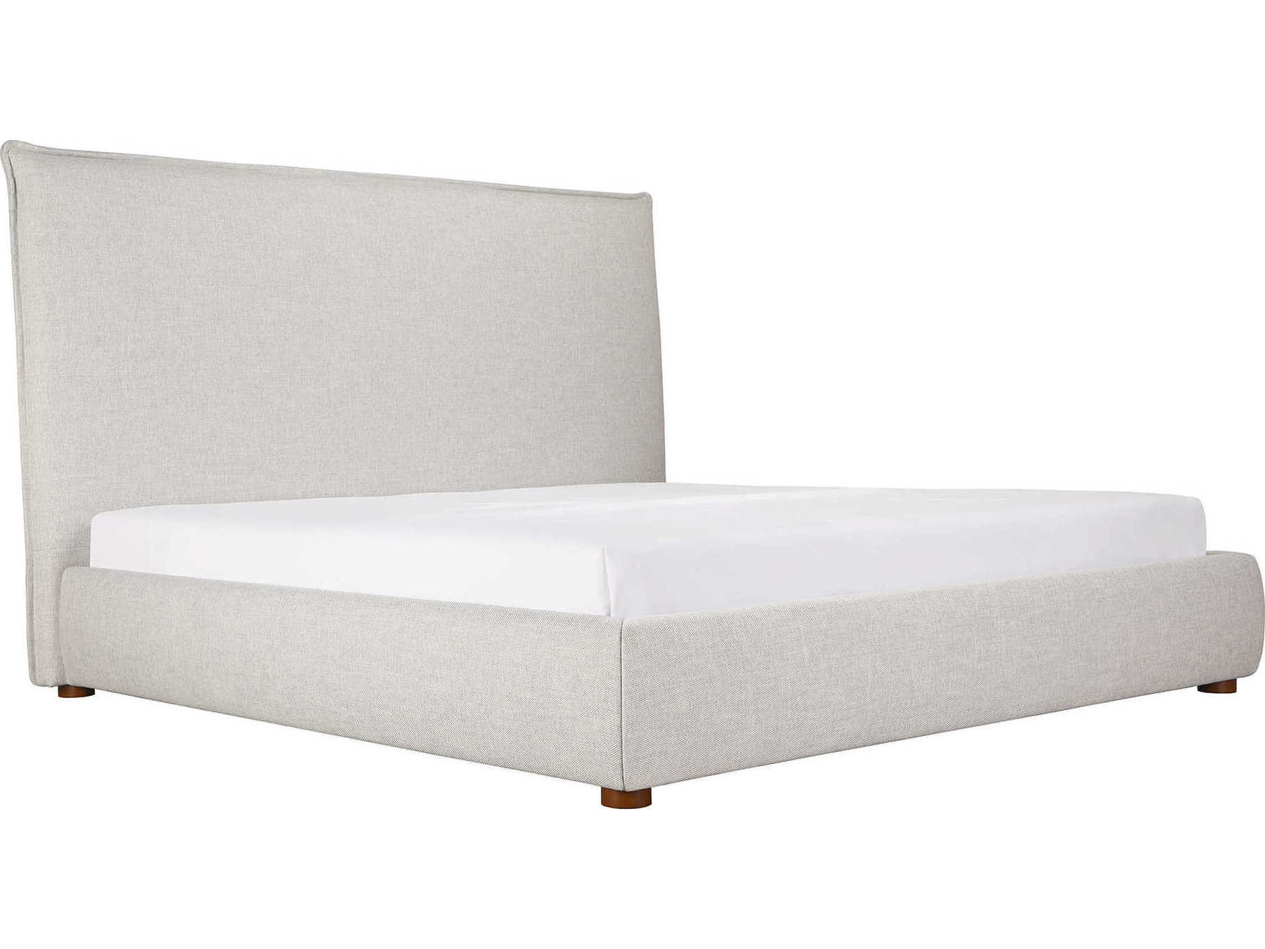 Moe's Home Collection Luzon Light Grey King Platform Bed MERN114940