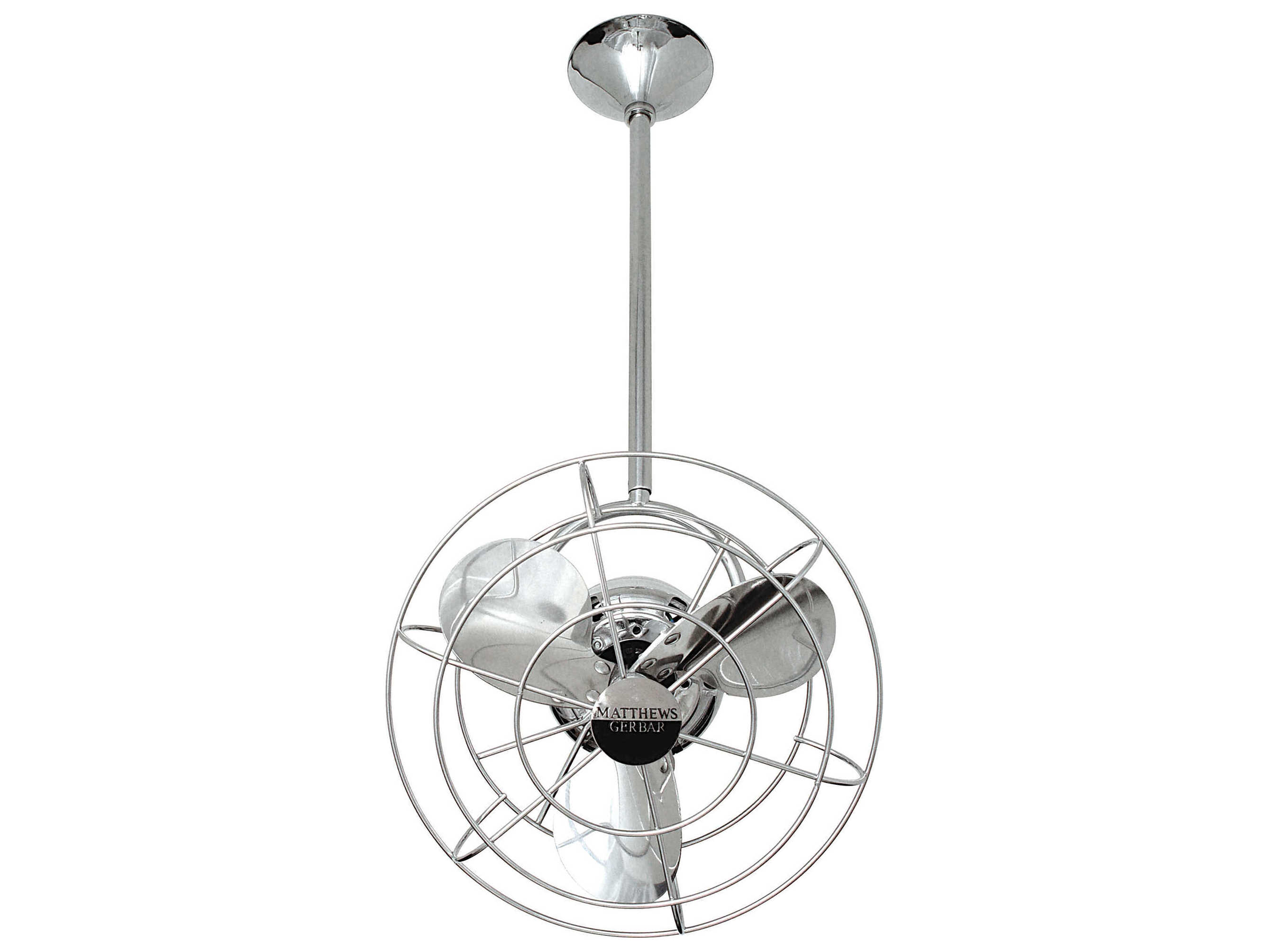 Matthews Fan Bianca Direcional 13'' Ceiling Fan MFCBDMTLDAMP