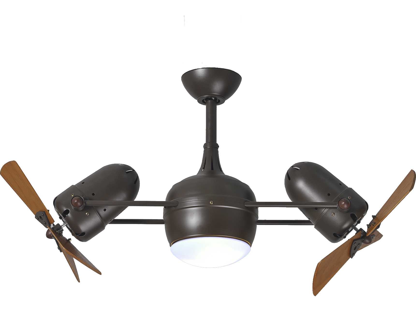 Matthews Fan Company Dagny Textured Bronze & Mahogany Tone 2Light 38