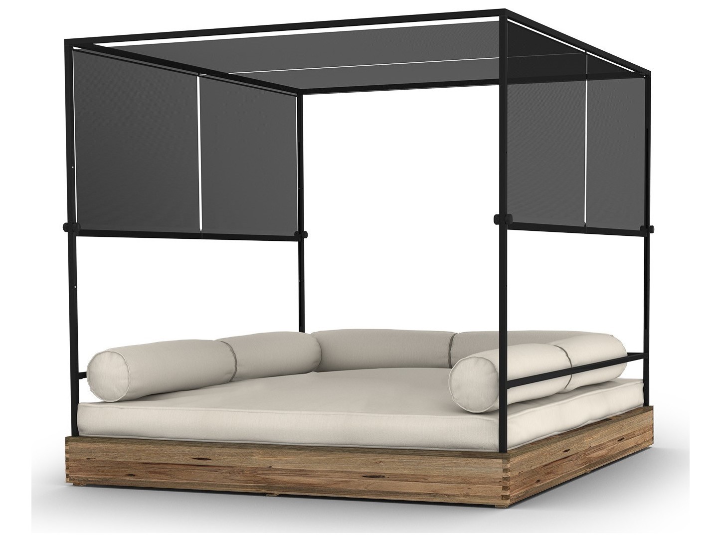 MamaGreen Aiko Teak Stainless Steel Daybed Lounge MMGAIK67