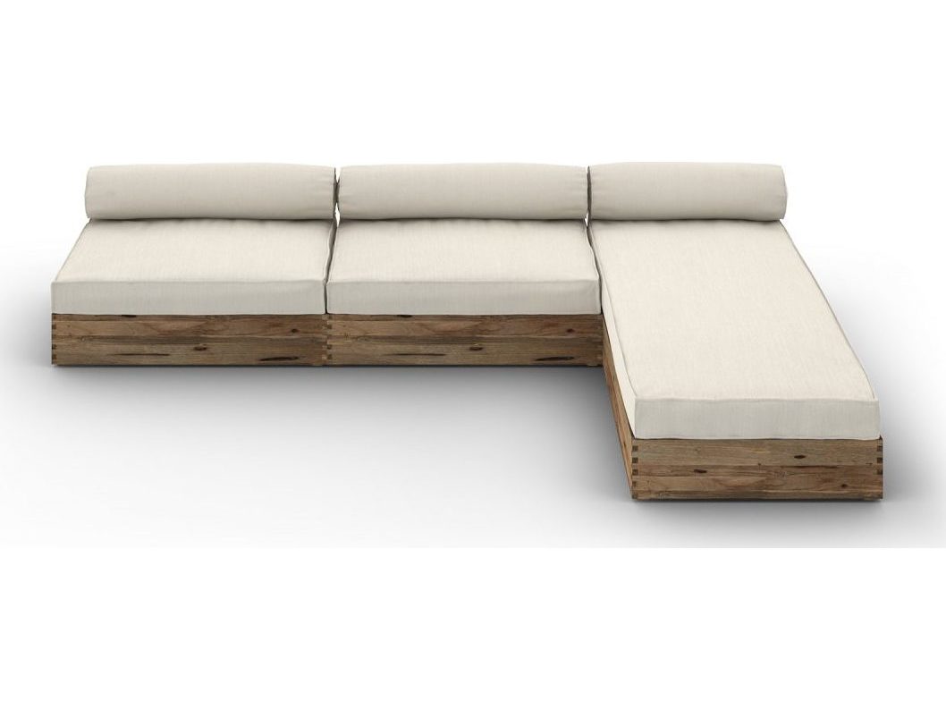 MamaGreen Aiko Teak Cushion Lounge Set MMGAIKCO2