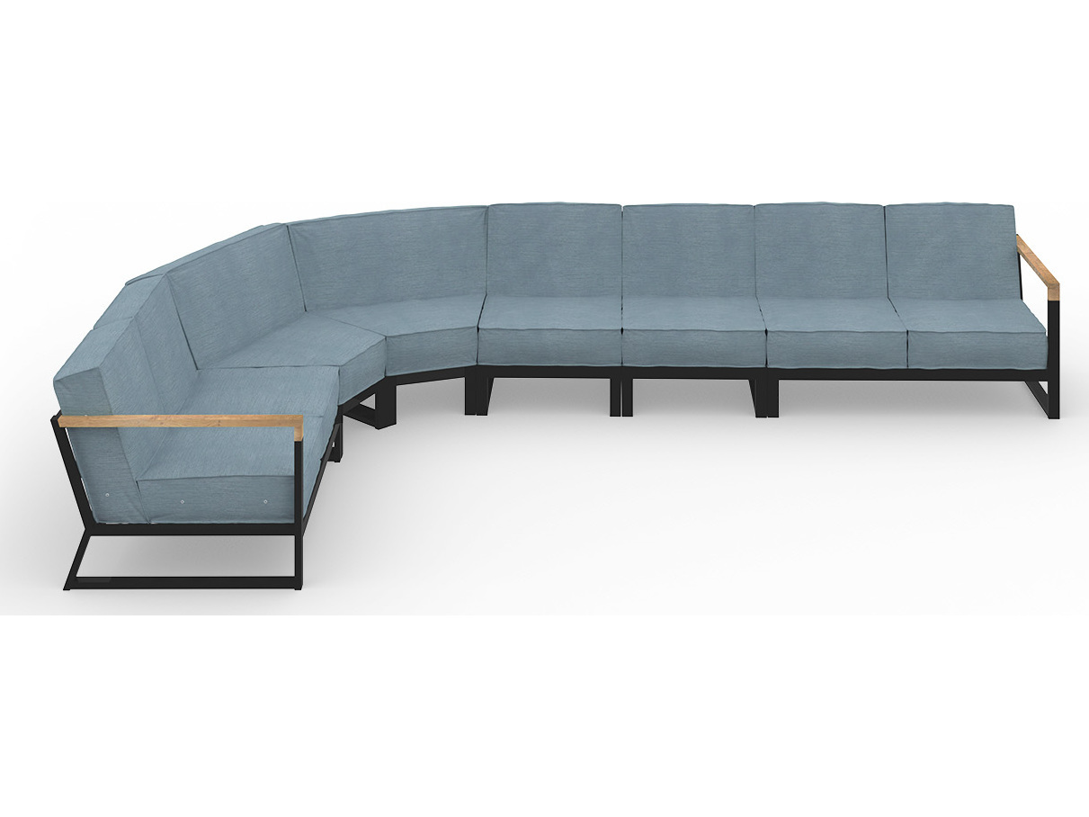 MamaGreen Bondi Beau Aluminum Sectional Lounge Set MMGBBECO4