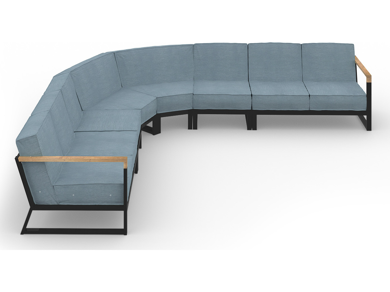 MamaGreen Bondi Beau Aluminum Sectional Lounge Set MMGBBECO5