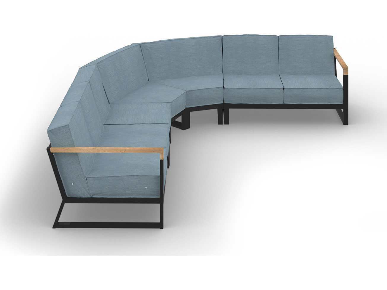 MamaGreen Bondi Beau Aluminum Sectional Lounge Set MMGBBECO9