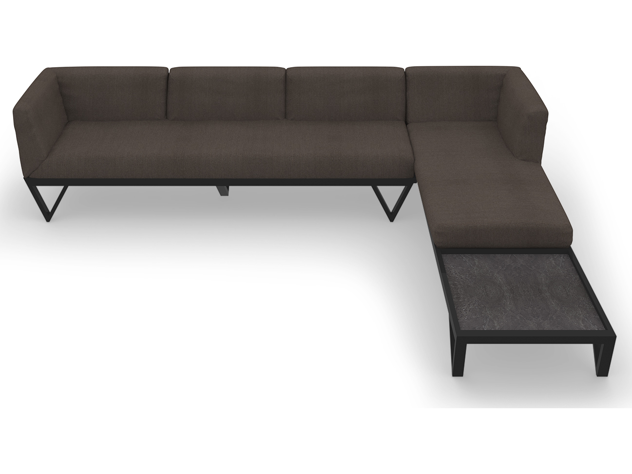 MamaGreen Bondi Belle Aluminum Sectional Lounge Set MMGBBLCO10