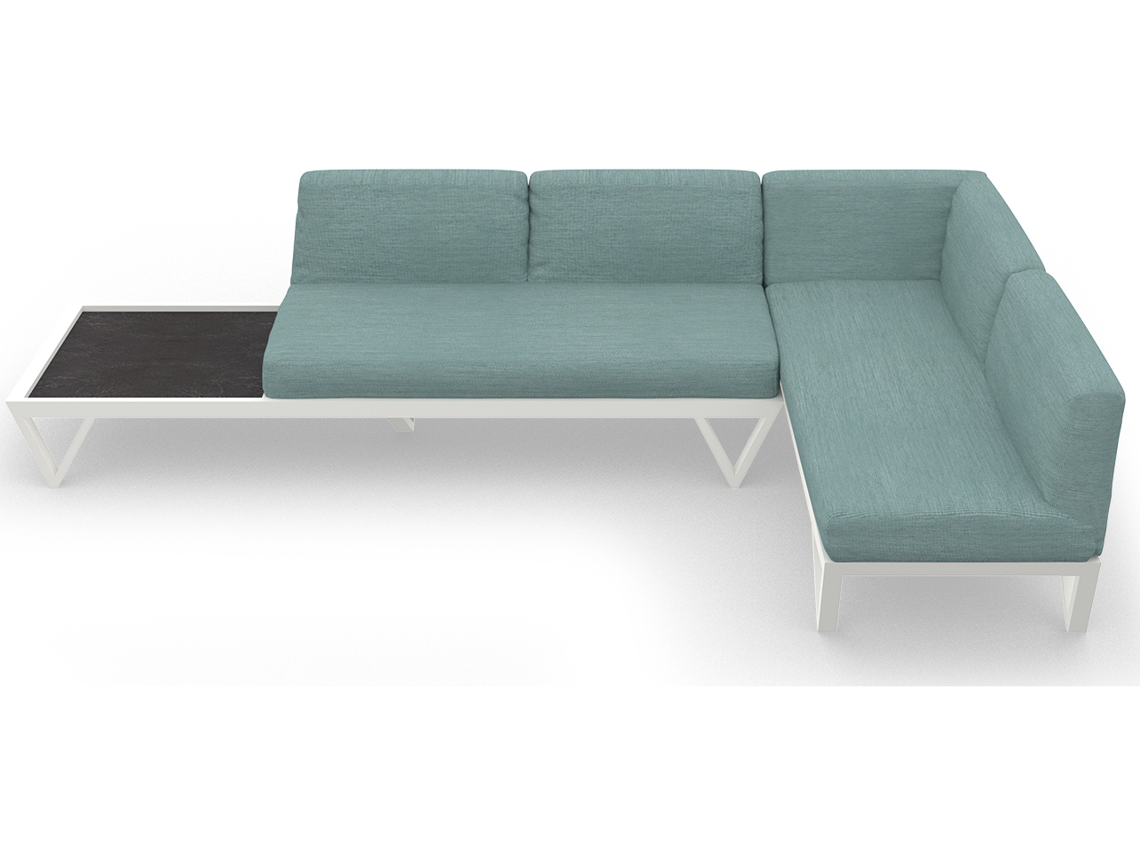 MamaGreen Bondi Belle Aluminum Sectional Lounge Set MMGBBLCO14
