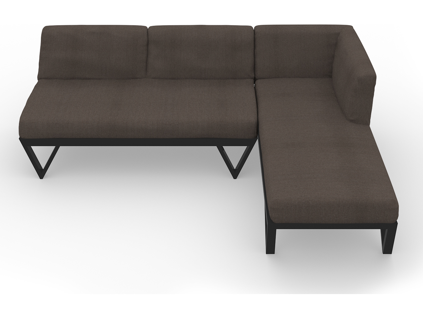 MamaGreen Bondi Belle Aluminum Sectional Lounge Set MMGBBLCO2