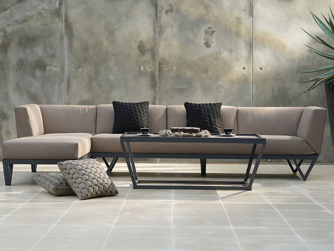 MamaGreen Bondi Belle Aluminum Sectional Lounge Set MMGBNDIBLLESECLNGSET1