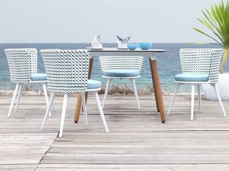 MamaGreen Daisy Mae Teak Wicker Dining Set DSYMAEDINSET