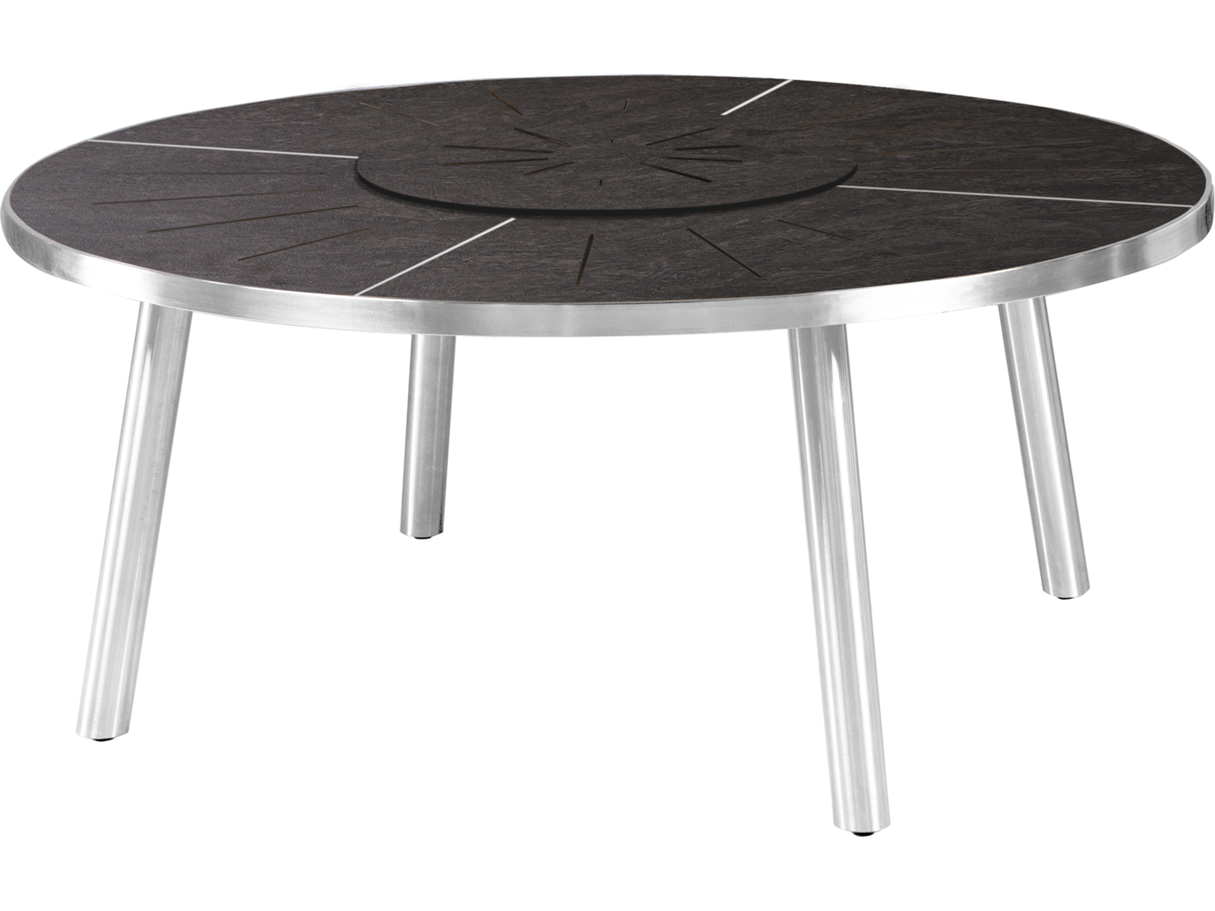 MamaGreen Meika Steel 71'' Wide Round Dining Table MMGMG3235