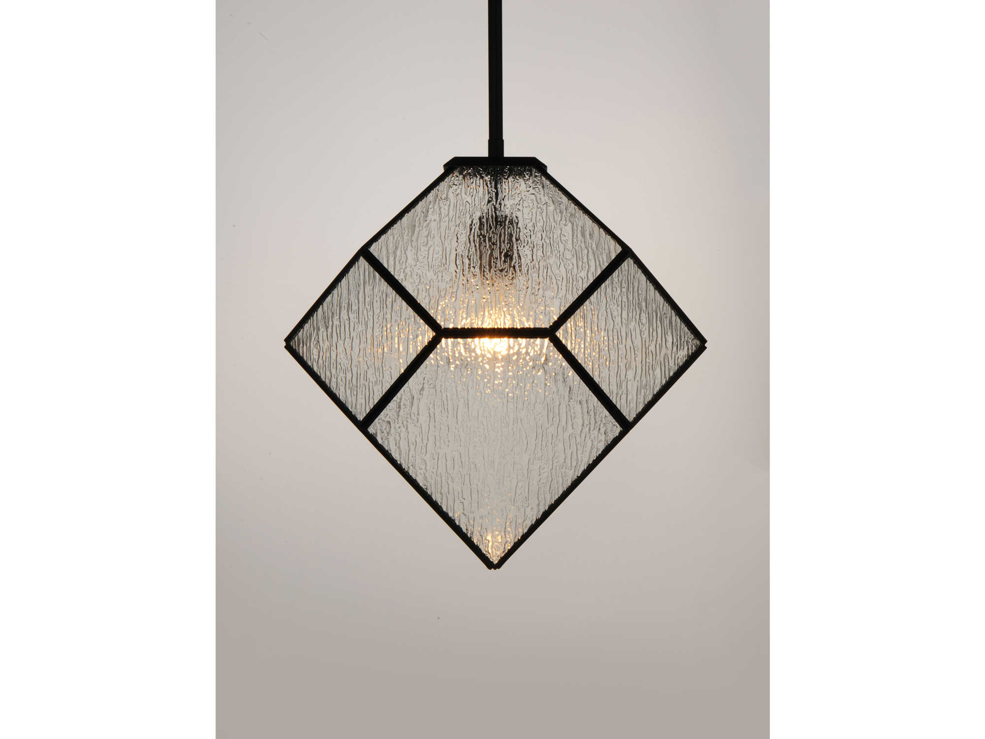 Maxim Lighting Black 1light 14'' Wide Glass Pendant MX11550CBBK