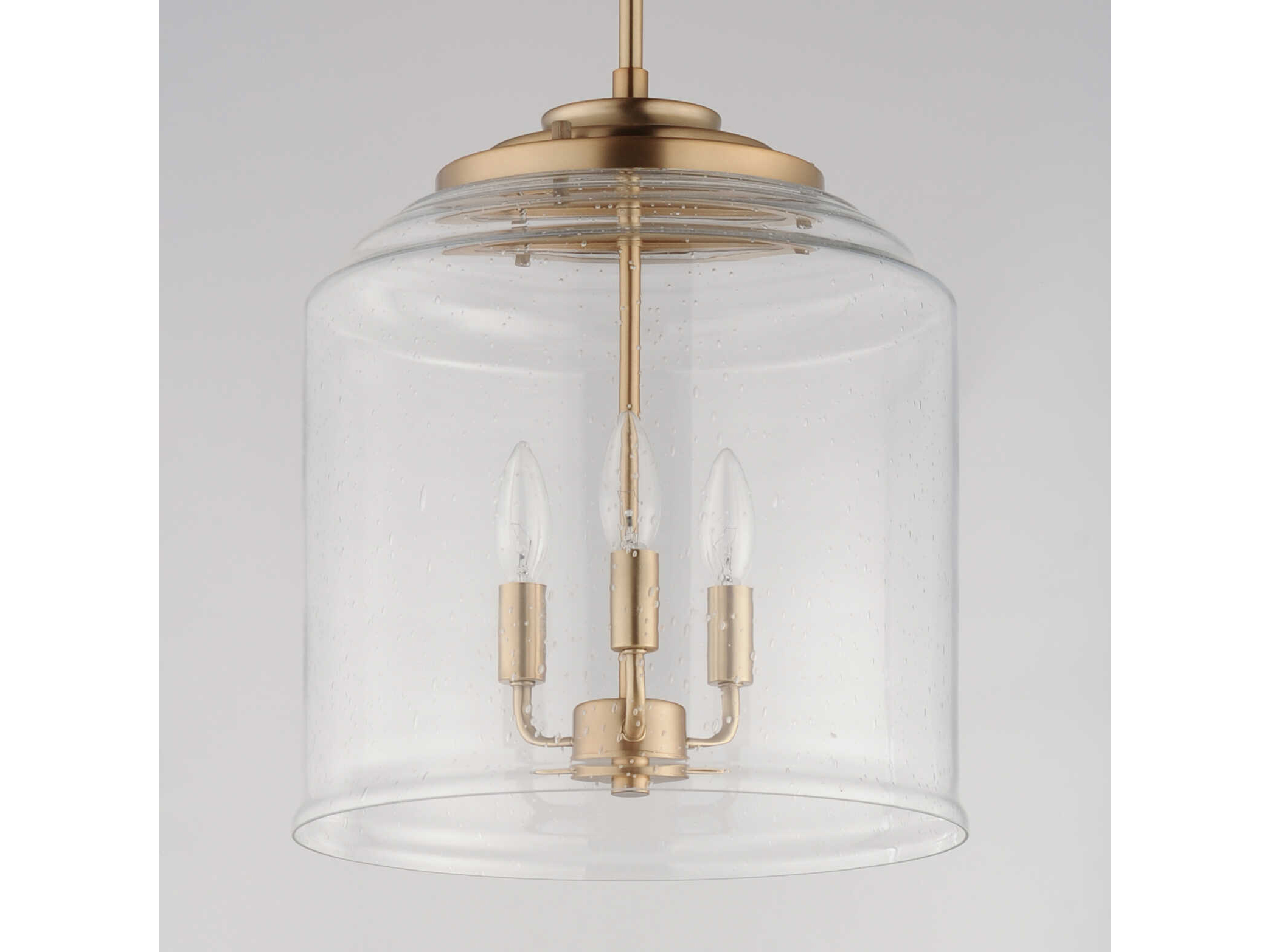 Maxim Lighting Acadia 13" Wide 3Light Heritage Brass Glass Candelabra