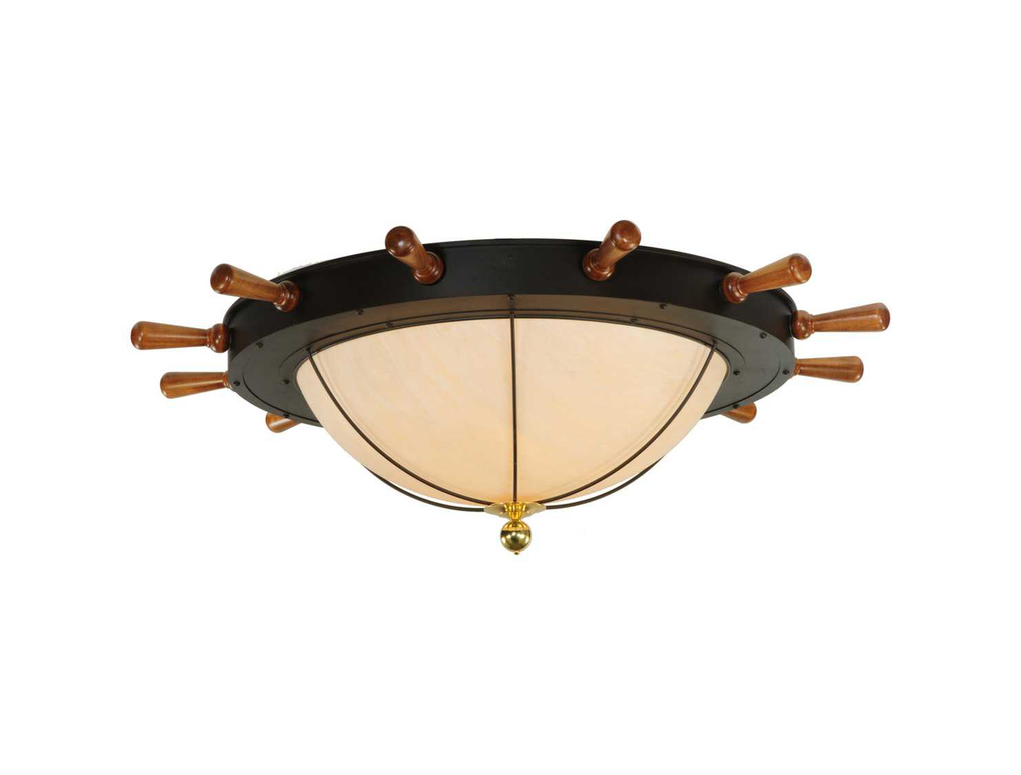 Meyda Tiffany Nautical 12Light Flush Mount Light MY136204