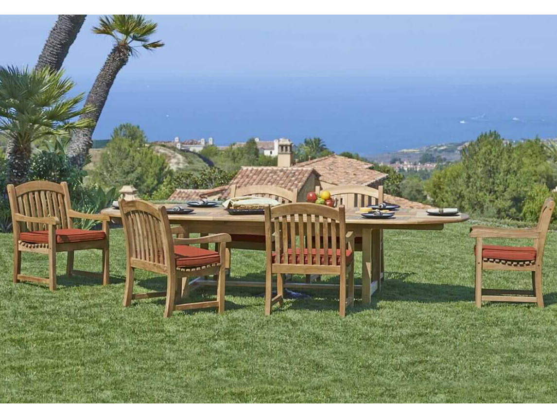 Forever Patio Universal Teak 7 Piece Dining Set NCFPMUR3CTTK