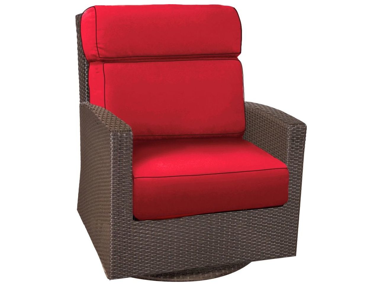 Forever Patio Universal Wicker Universal High Back Swivel Glider Lounge