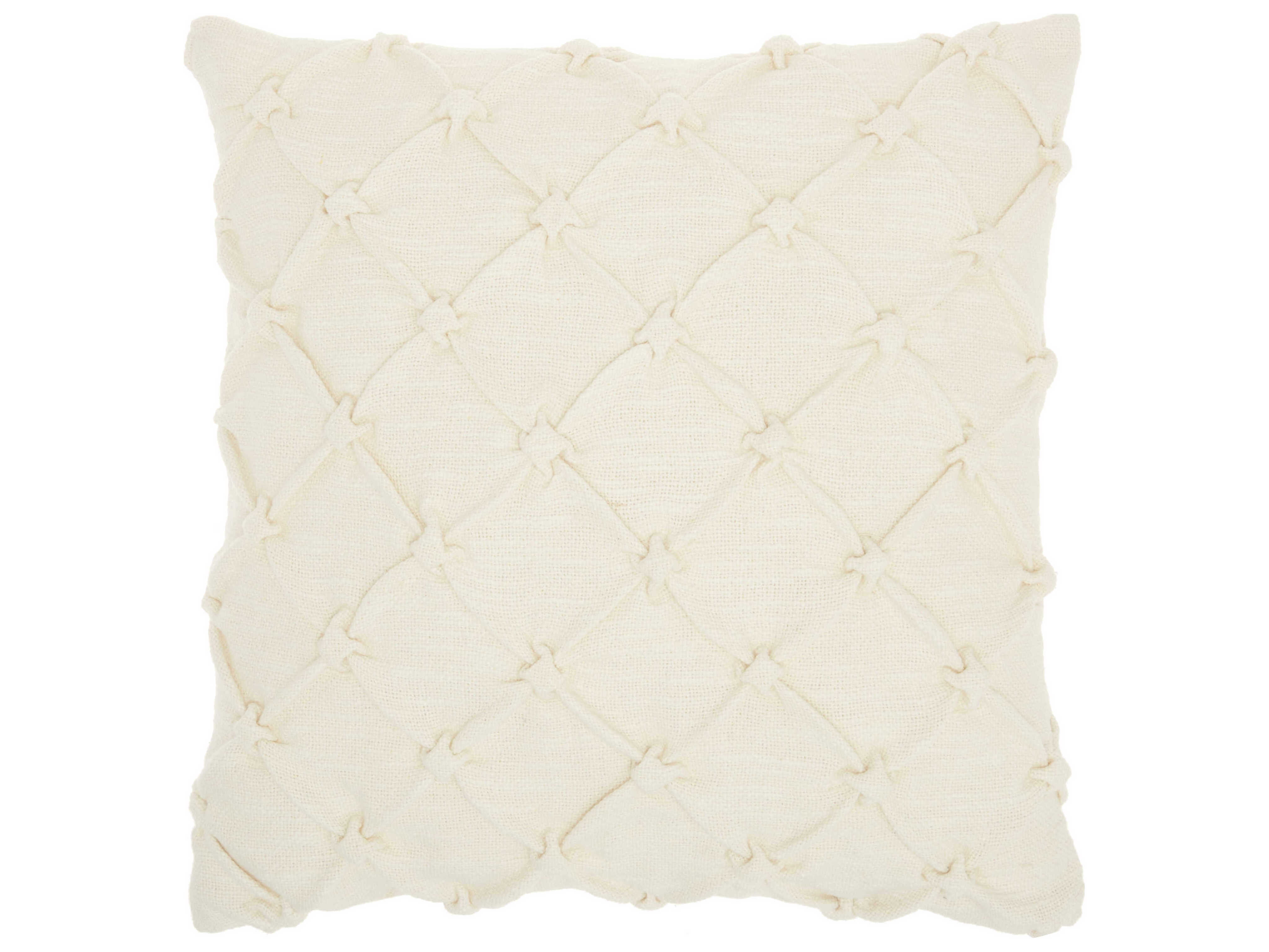 Nourison Kathy Ireland Pillow Ivory 18'' x 18'' Pillow NRAA242IVORY