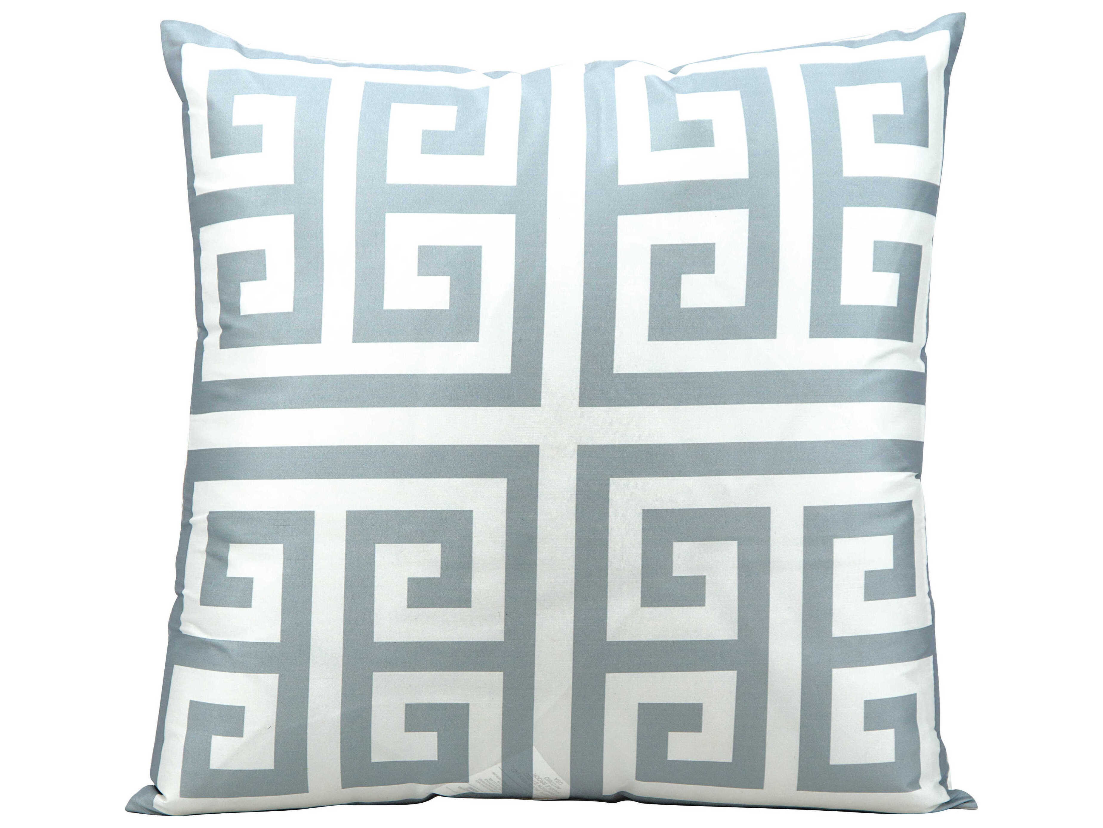 Nourison Outdoor Pillows Grey 20'' x 20'' Pillow NRAS047GREY