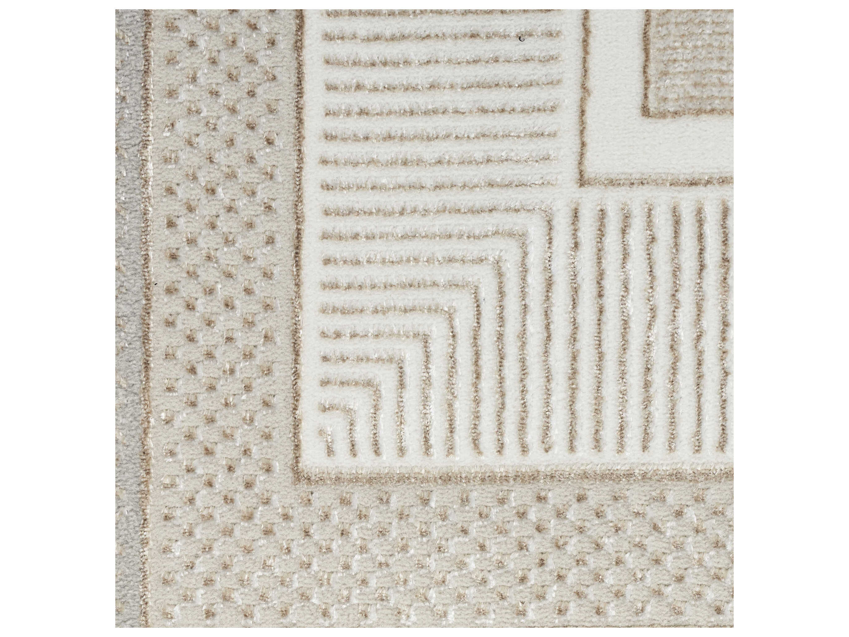 Nourison Glitz Bordered Area Rug NRGLZ07IVORY