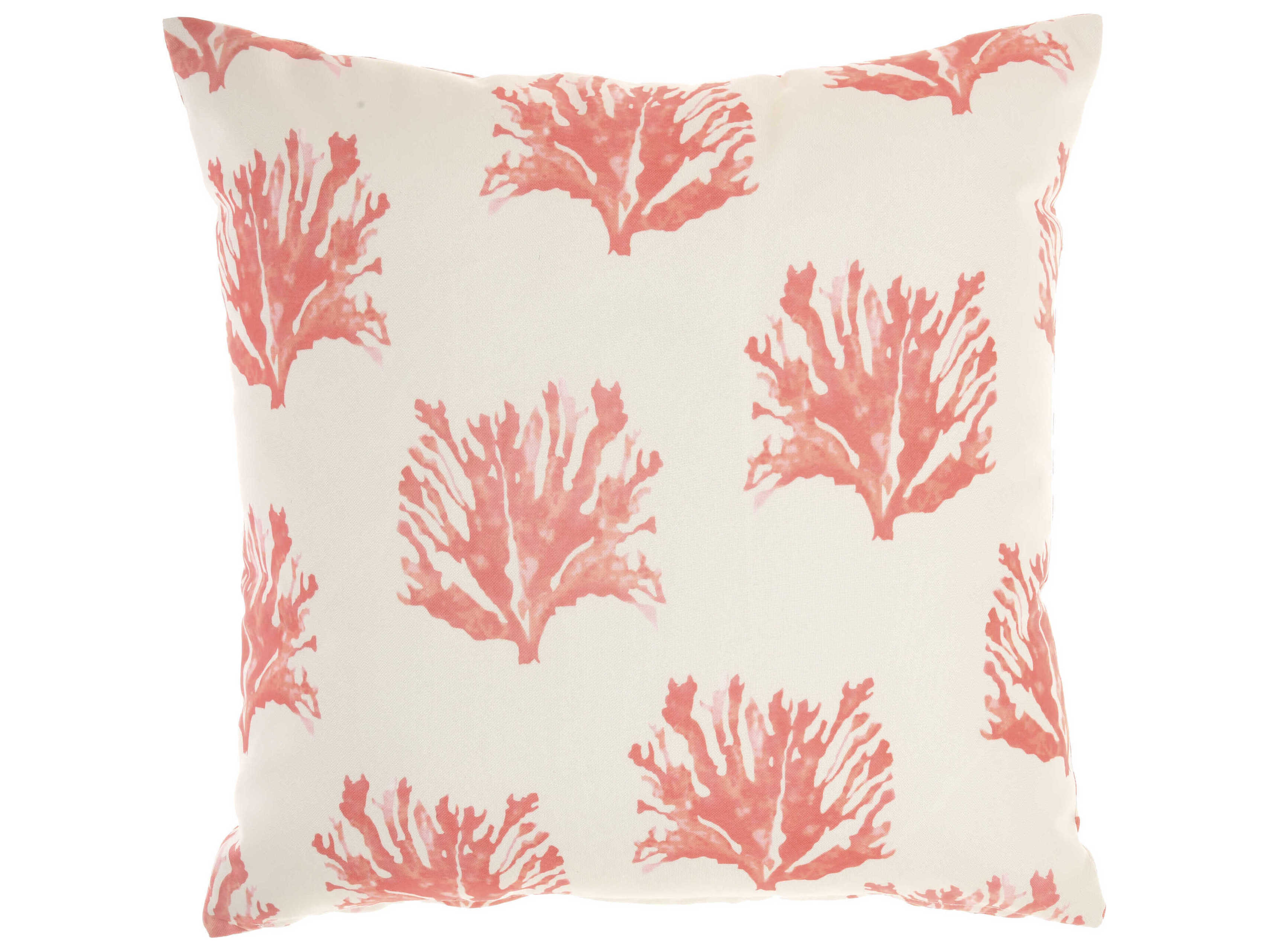Nourison Outdoor Pillows Coral 18'' x 18'' Pillow NRGT134CORAL
