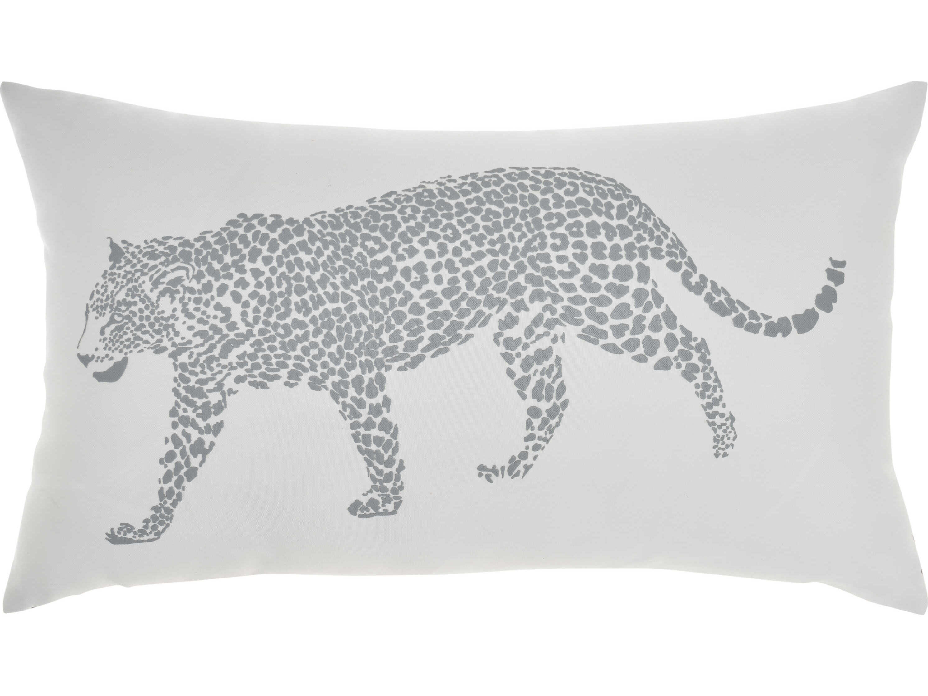 Nourison Outdoor Pillows Grey 14'' x 23'' Pillow NRL3390GREY