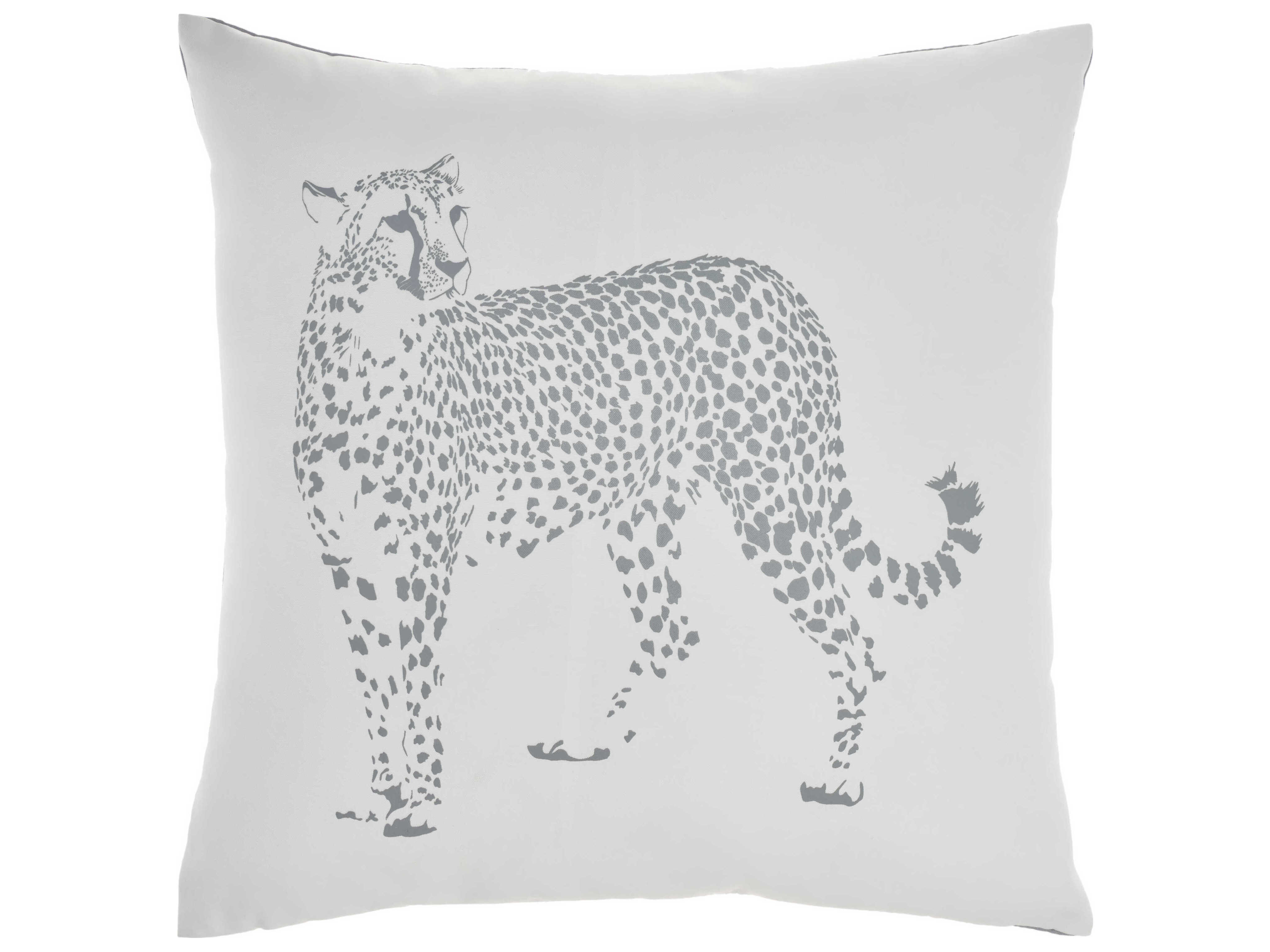 Nourison Outdoor Pillows Grey 20'' x 20'' Pillow NRL3393GREY