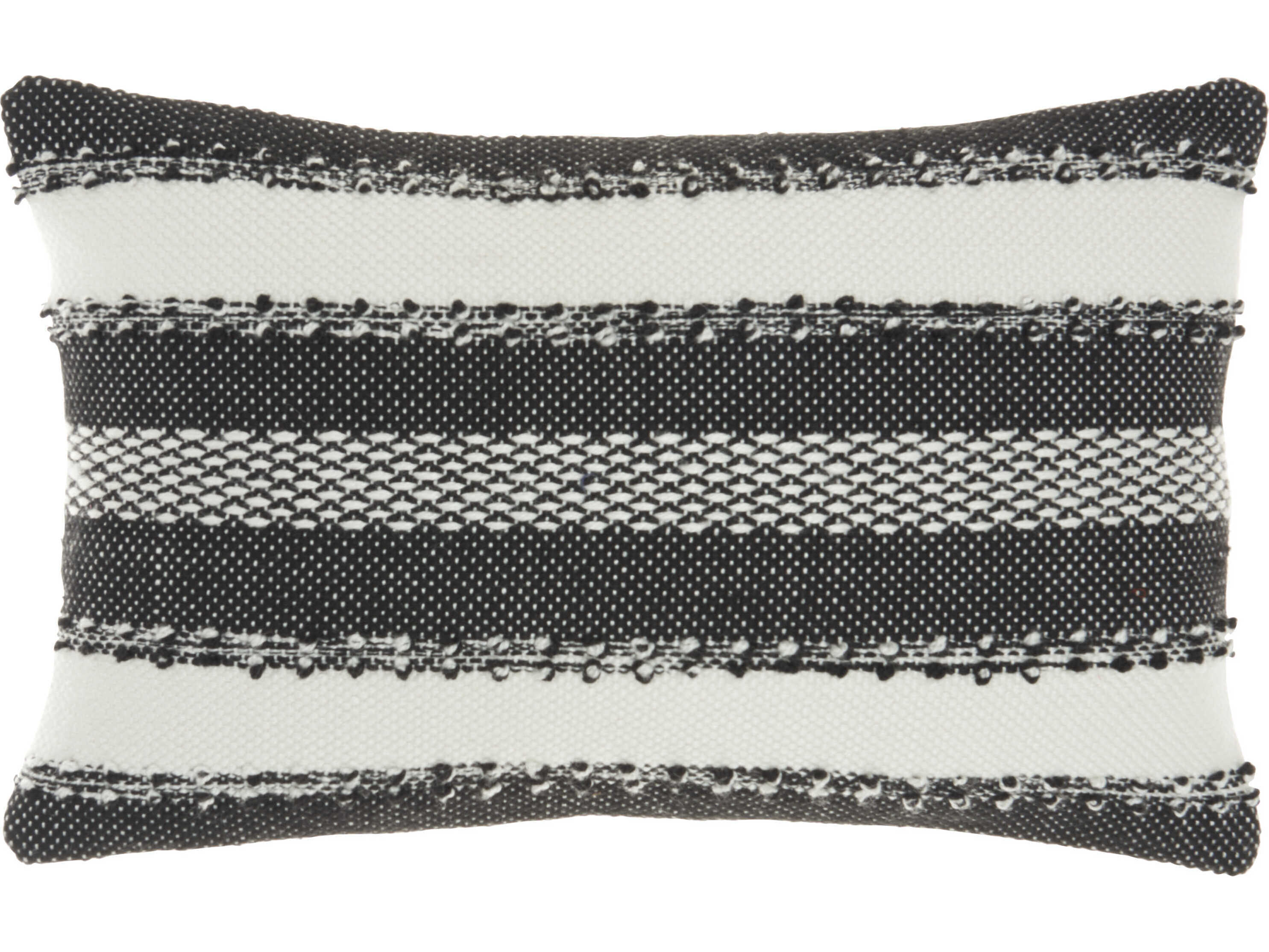 Nourison Outdoor Pillows Black Pillow NRVJ088BLACK