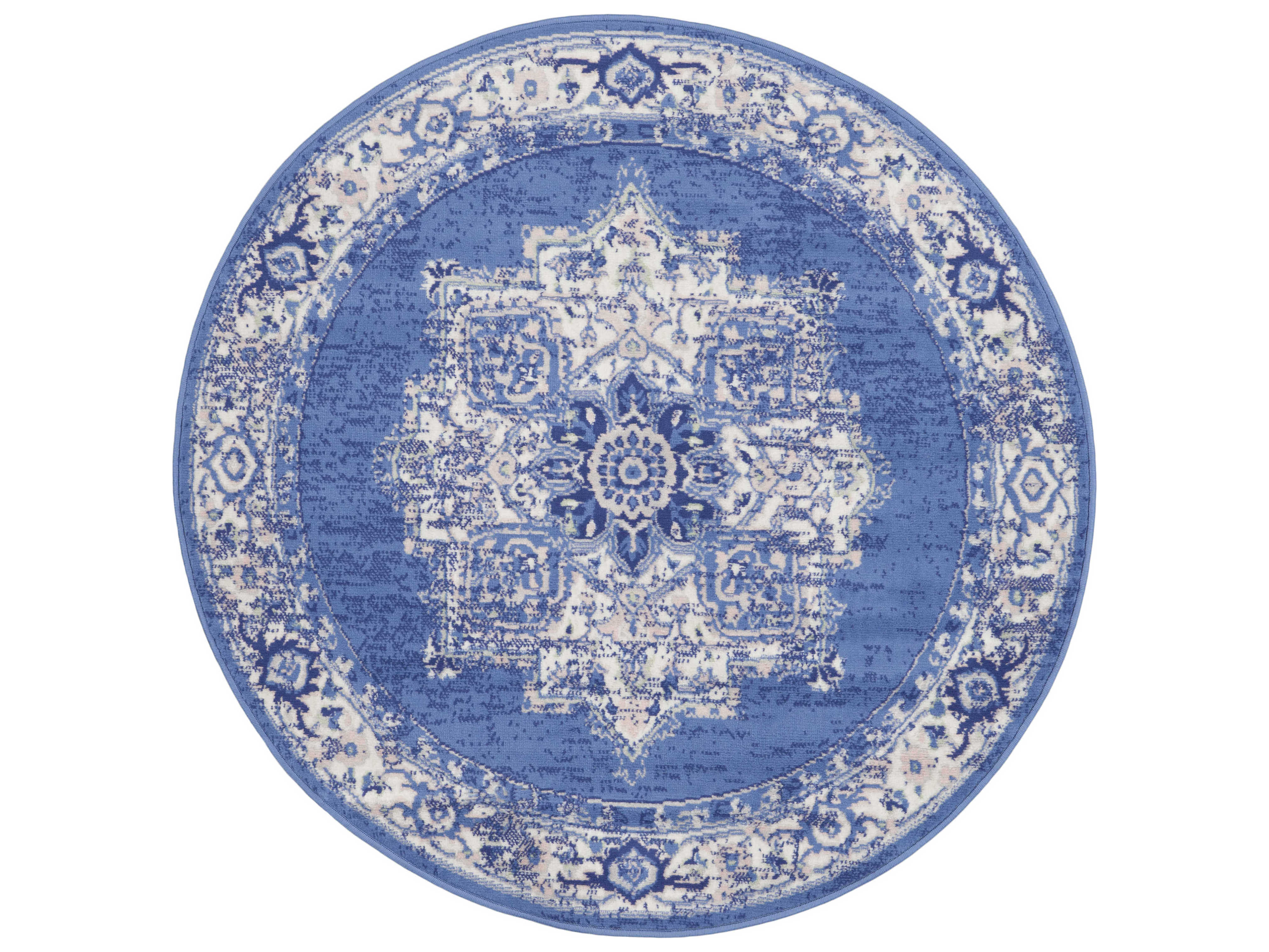 Nourison Whimsicle Navy Blue Round Area Rug NRWHS03NAVYROU