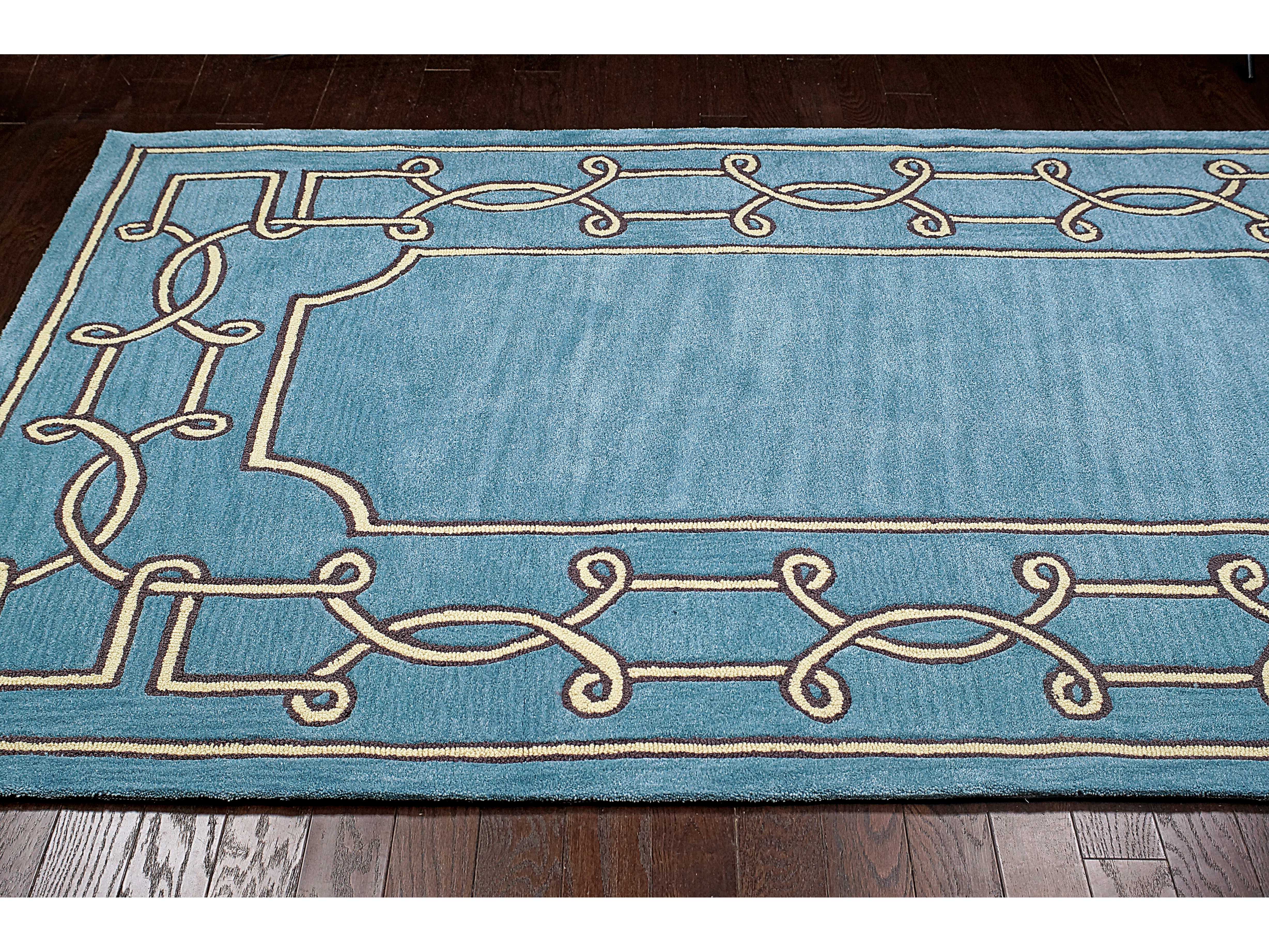 nuLOOM Cine Blue Rectangular Area Rug NUACRGR10A
