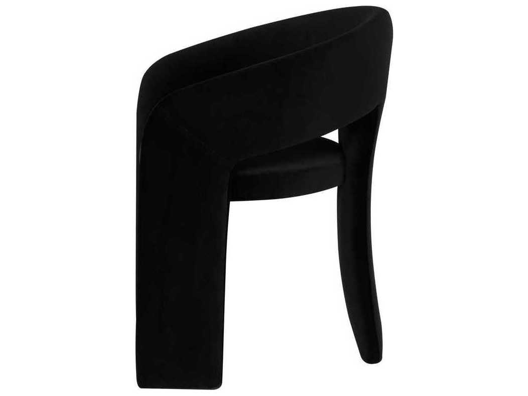 Nuevo Black Fabric Upholstered Arm Dining Chair NUEHGSN235