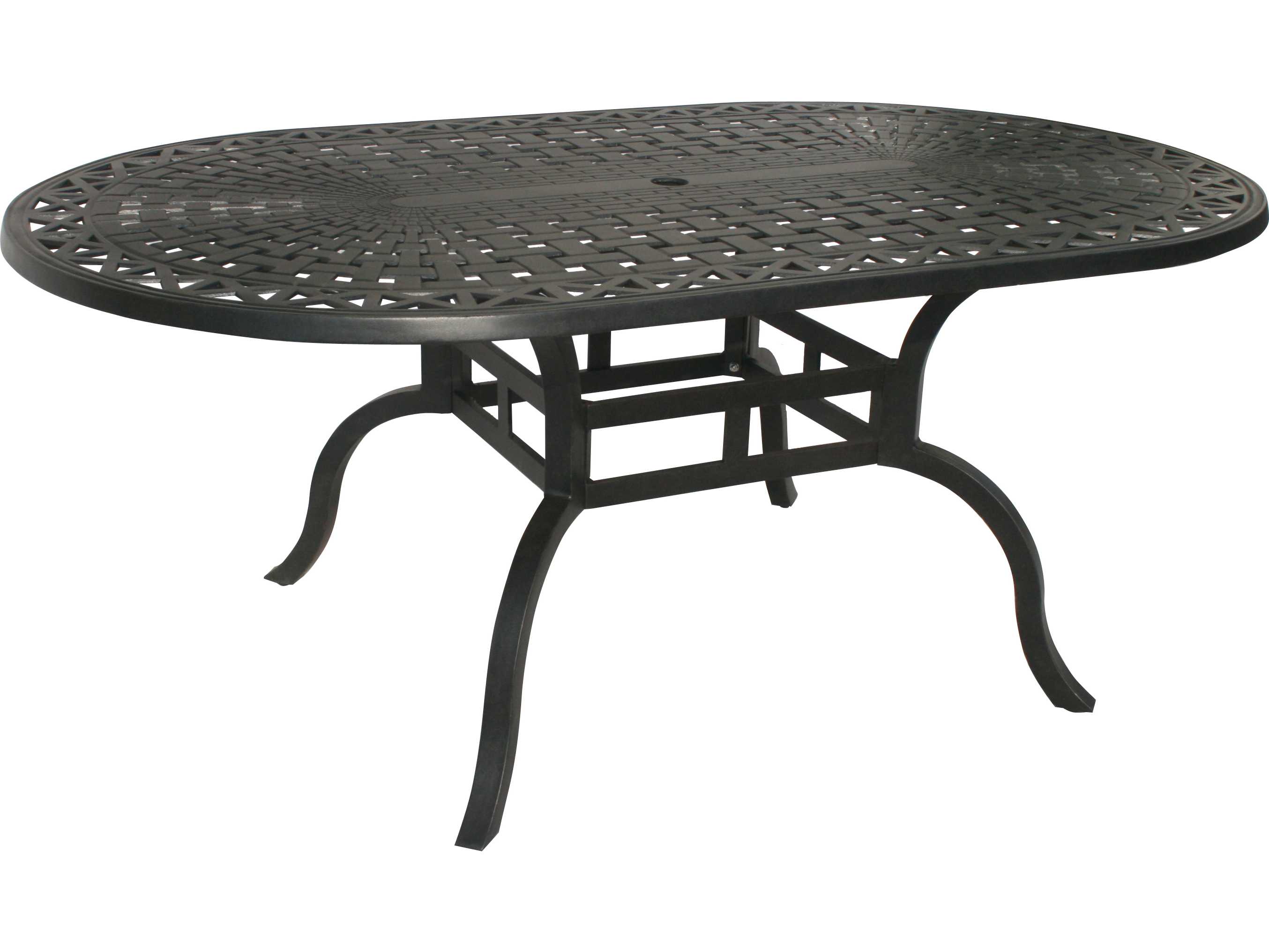 Oakland Living Hampton Aluminum 72 x 42 Oval Dining Table