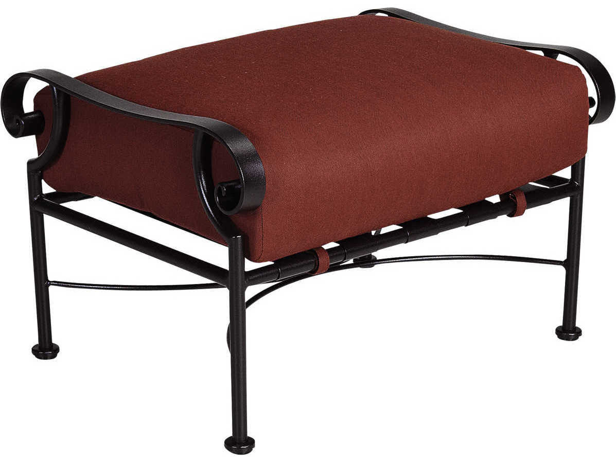 OW Lee St. Charles Wrought Iron Ottoman 2690O