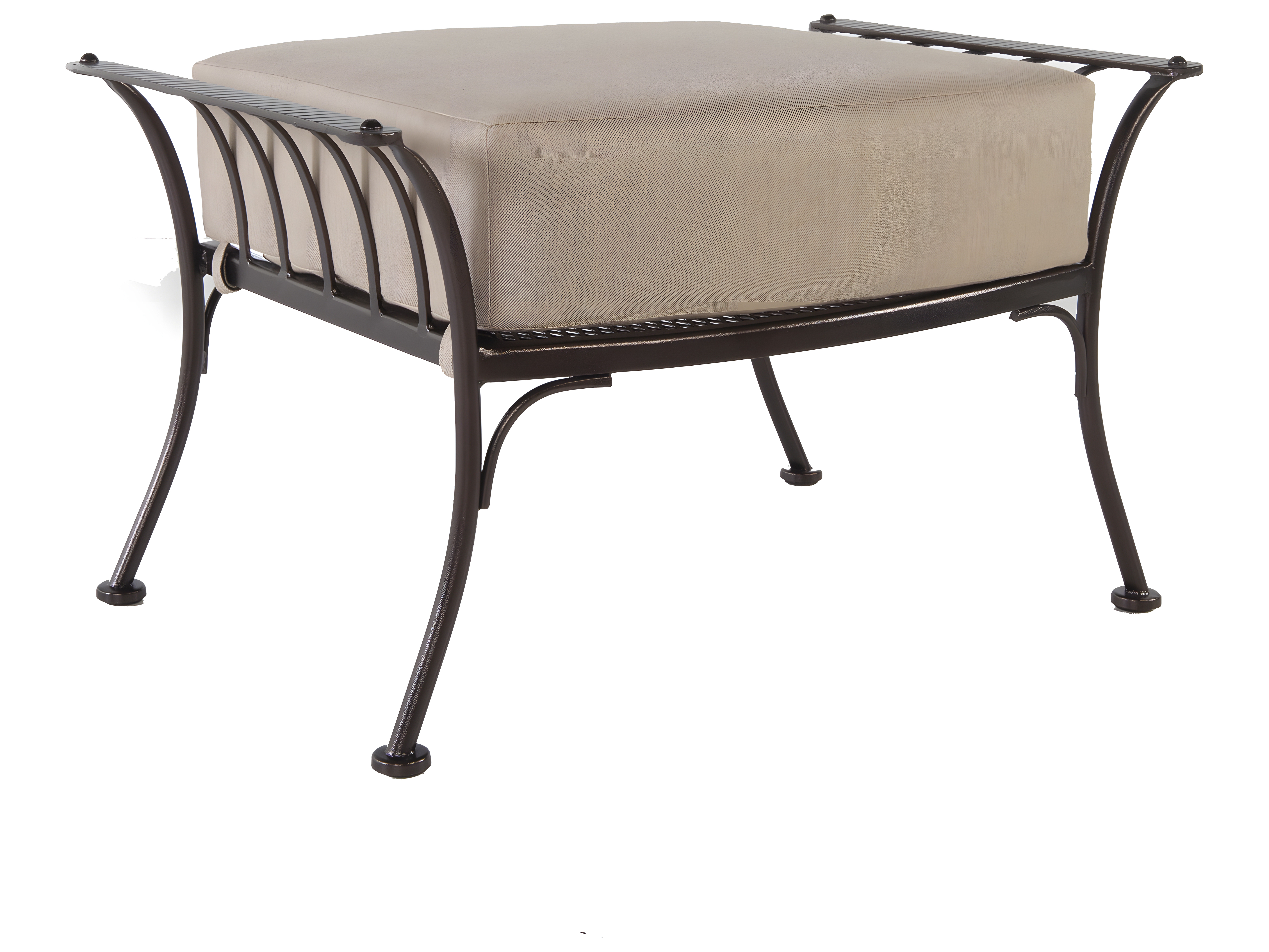 OW Lee Monterra Wrought Iron UrbanScale Patio Ottoman OW4120O