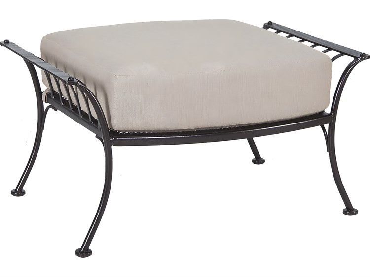 OW Lee Monterra Wrought Iron Outdoor Ottoman OW419O