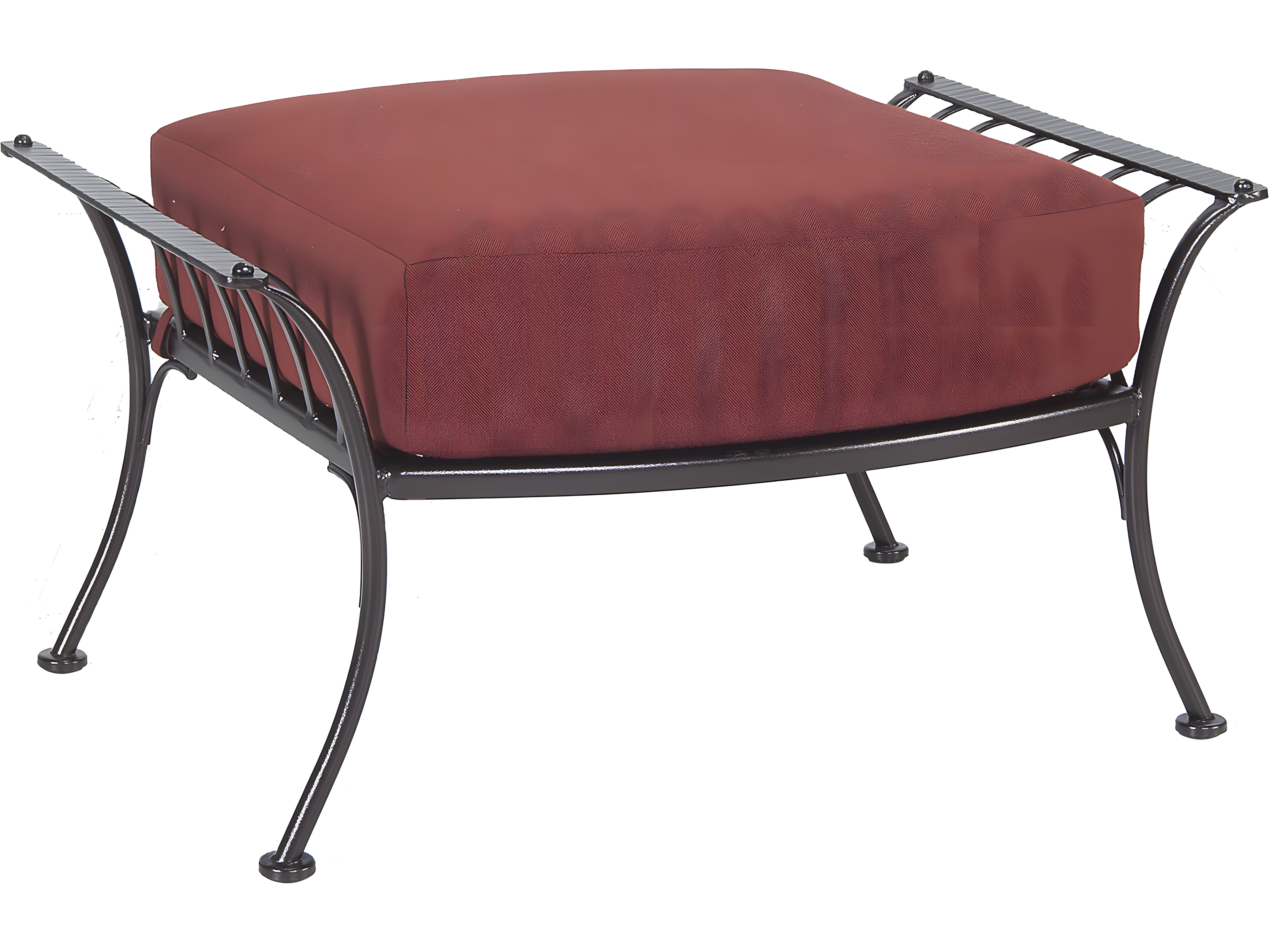 OW Lee Monterra Wrought Iron Outdoor Ottoman OW419O