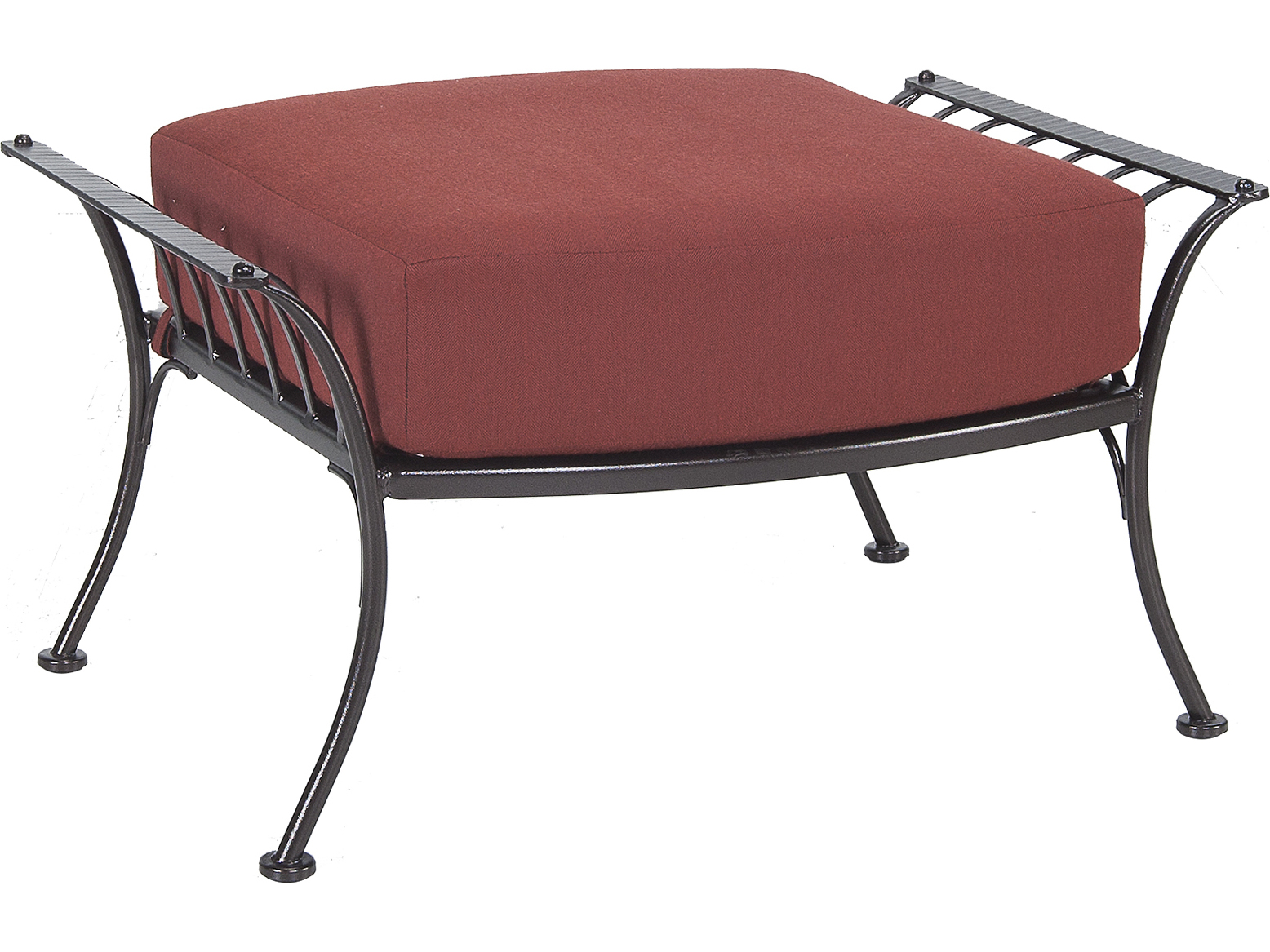 OW Lee Monterra Wrought Iron Outdoor Ottoman OW419O