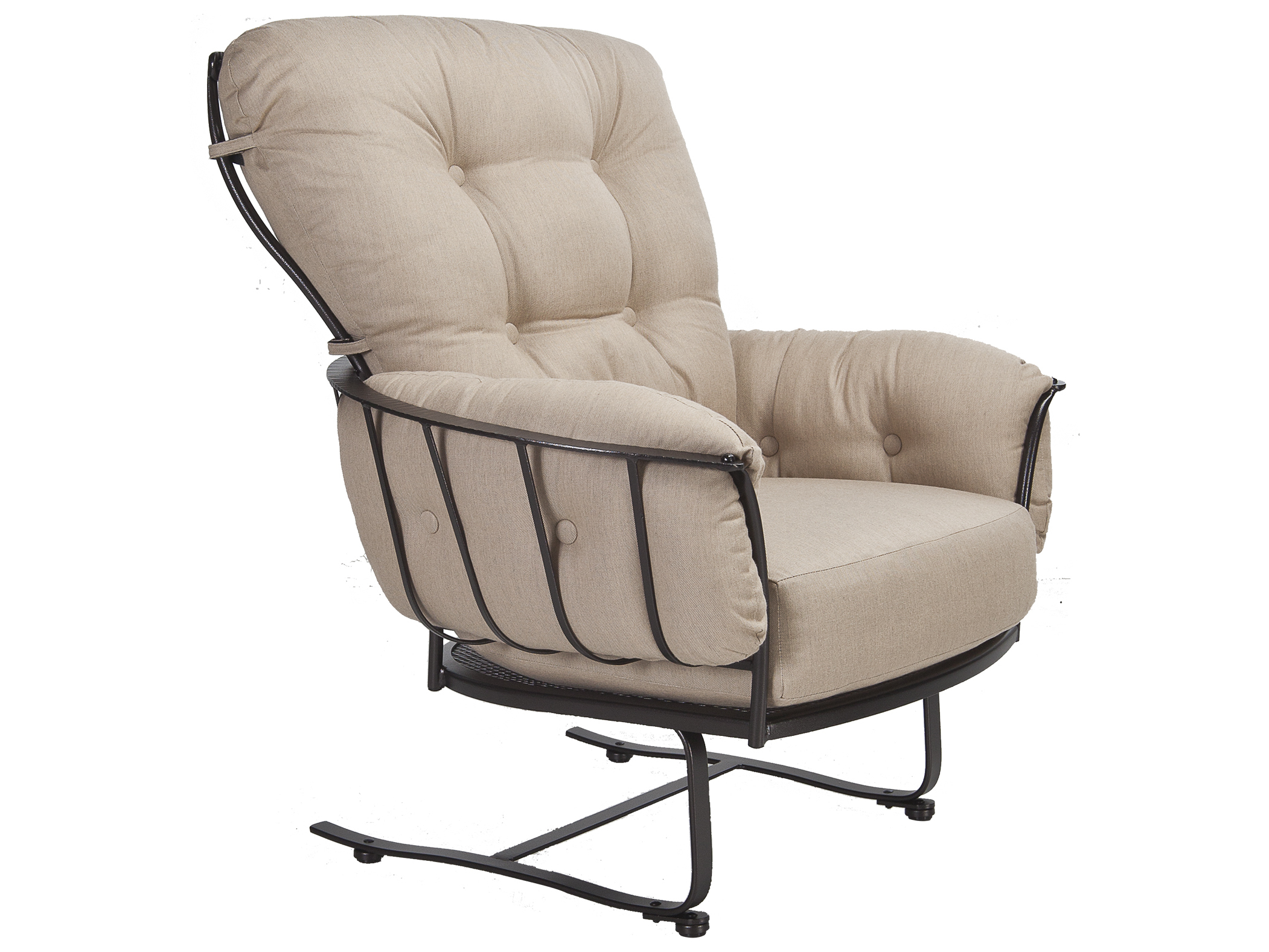 OW Lee Monterra Wrought Iron Spring Base Club Chair OW421SB