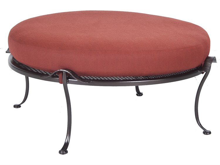 OW Lee Monterra Wrought Iron Ottoman OW422O