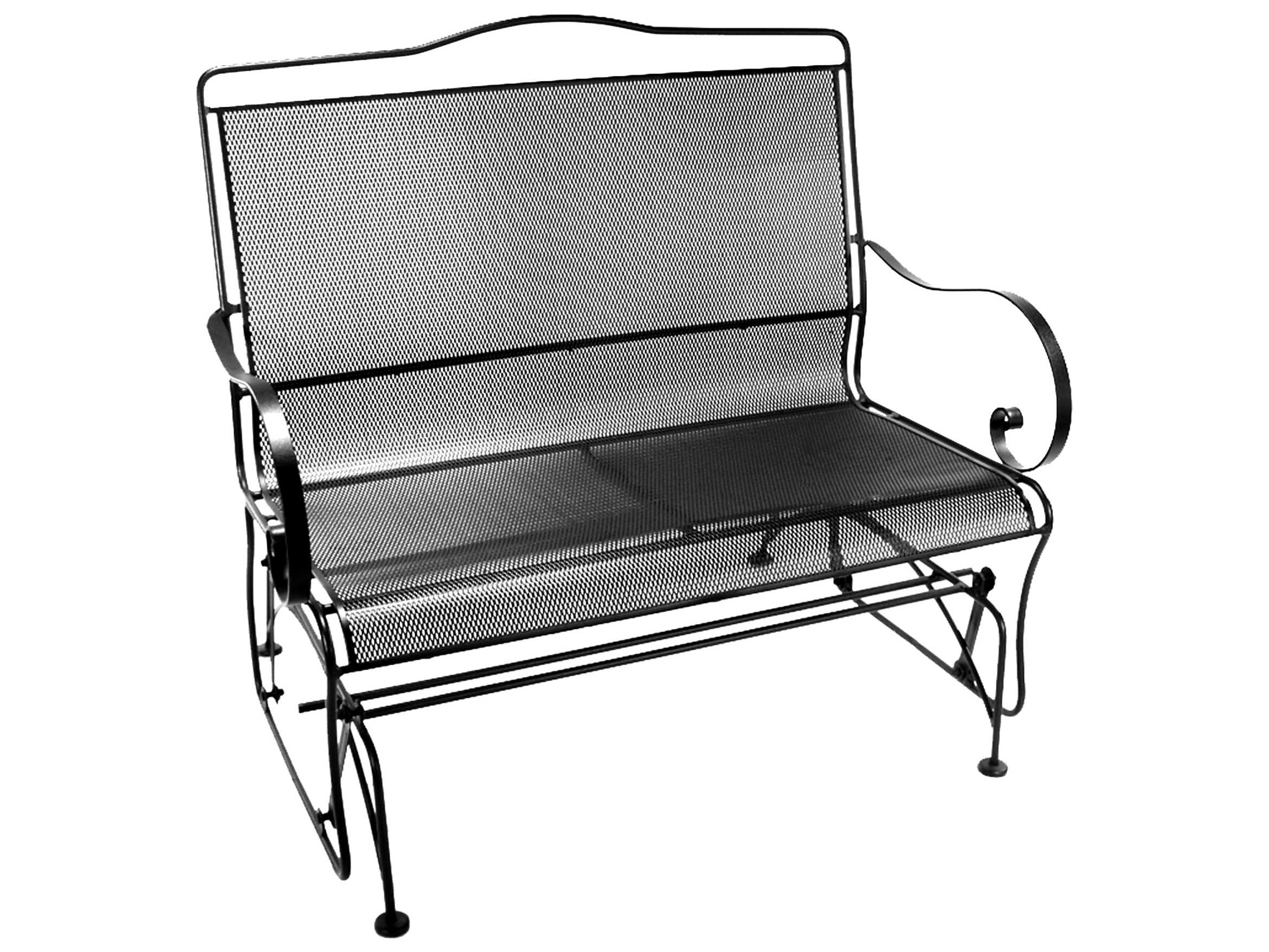 OW Lee Avalon Wrought Iron Glider Loveseat 43762G