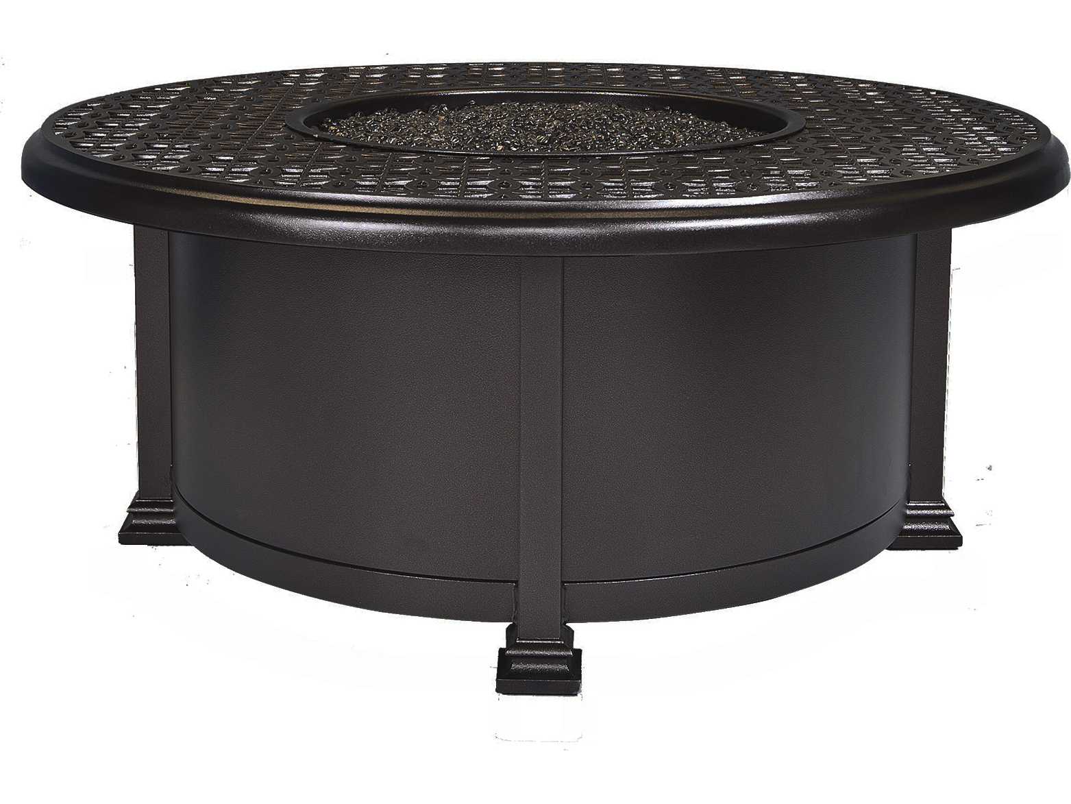 Wrought Iron Fire Pit Table OW Lee Casual Fireside Richmond Wrought Iron 42 Round Occasional Height