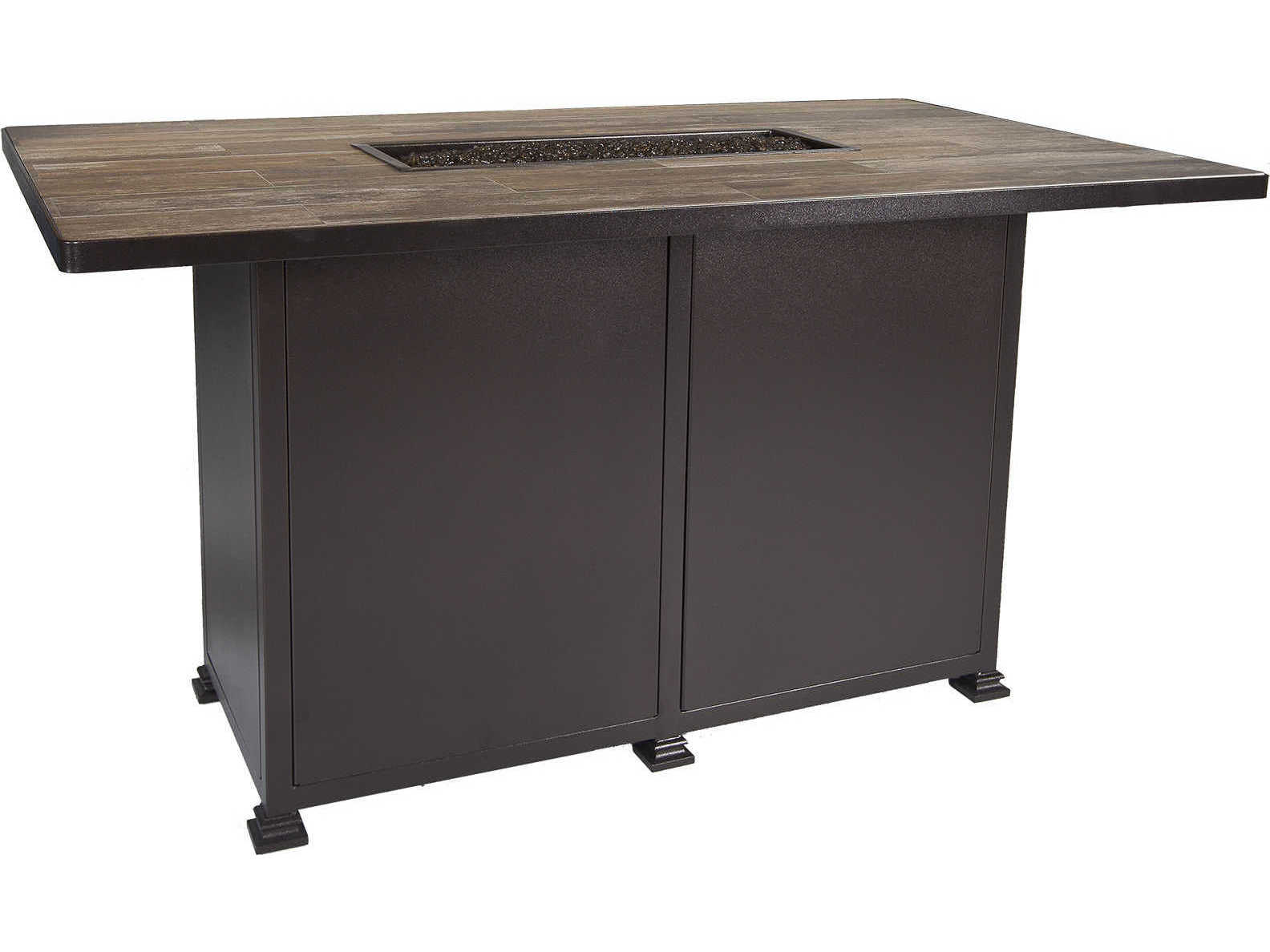 OW Lee Casual Fireside Santorini Wrought Iron 72 x 42 Rectangular