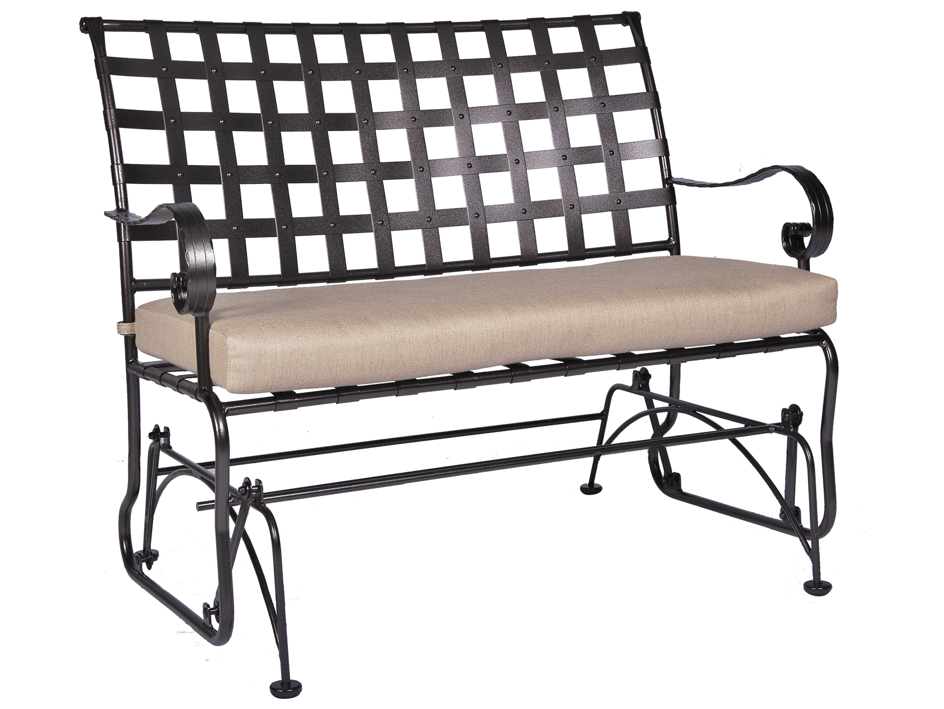 OW Lee ClassicoWide Arms Wrought Iron Sette Glider OW9542GW
