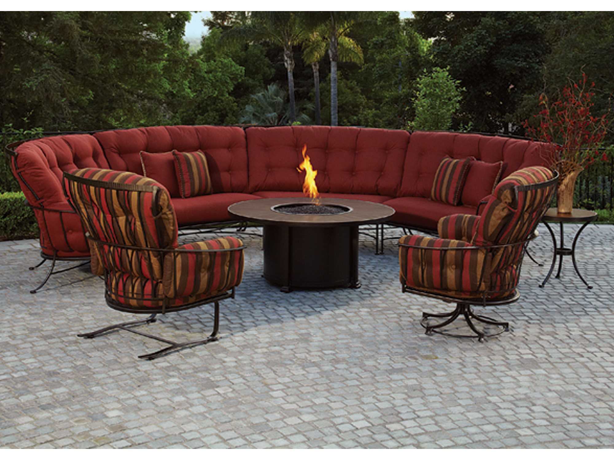 OW Lee Wrought Iron Round End Table Base OWST01BASE